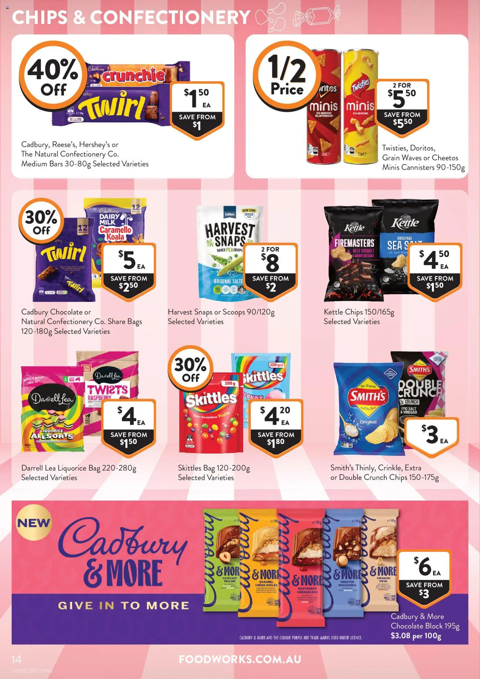 Foodworks catalogue - valid from 25.05.2026 | Page: 14 | Products: Cheese, Vinegar, Raspberry, Bag