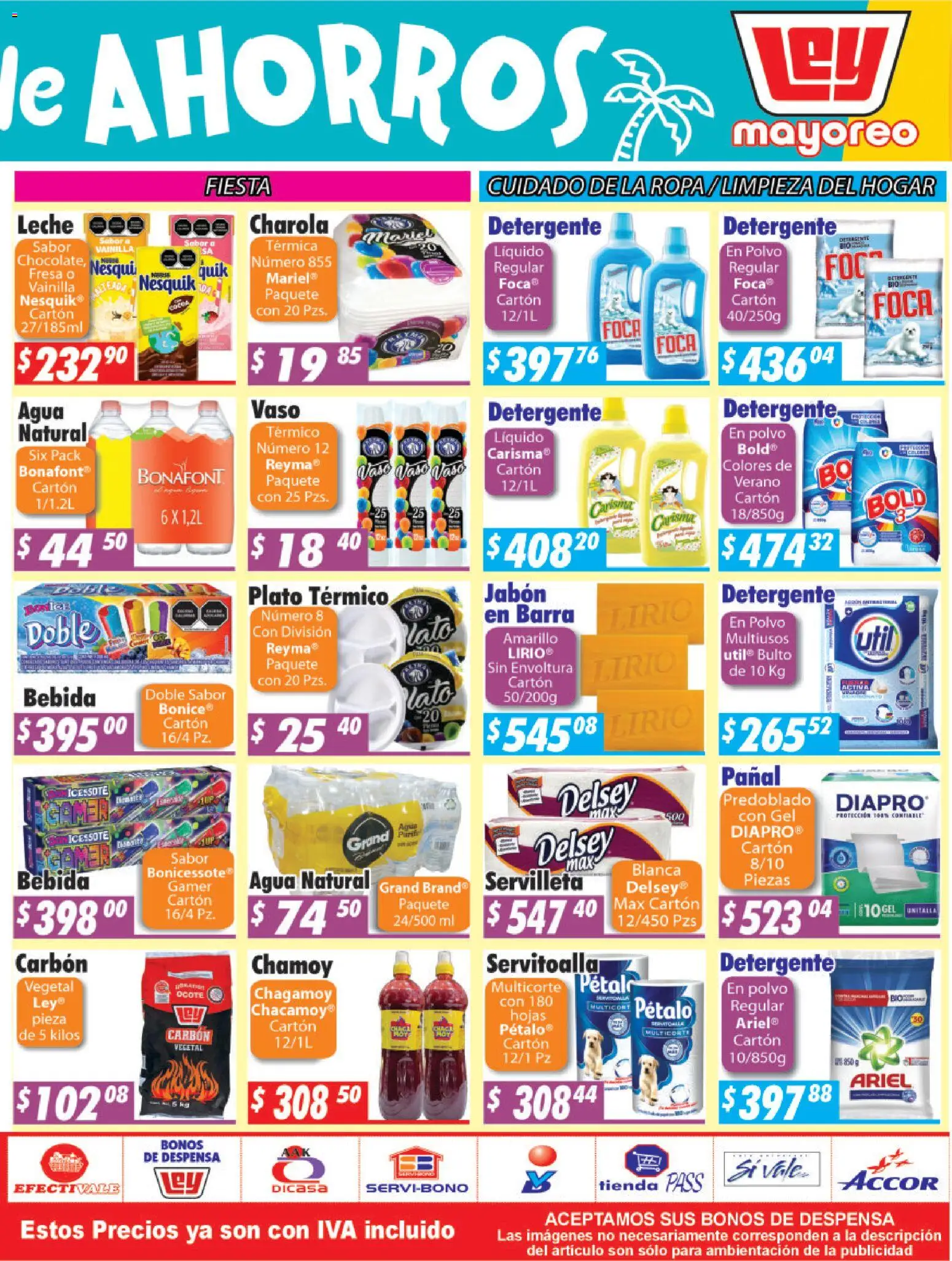 Nuevas ofertas de Casa Ley válidas en toda la República Mexicana desde el 31/08/2026. ¡Encuentra las mejores ofertas en Casa Ley folleto La Paz! | Página: 6 | Productos: Leche, Vainilla, Polvo, Jabón