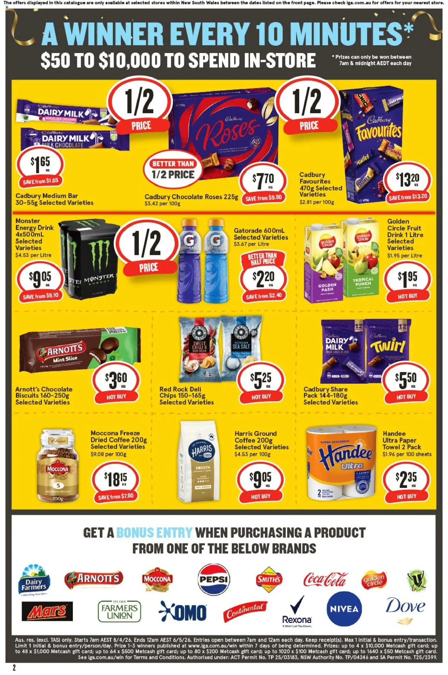 IGA catalogue - valid from 15.04.2026 | Page: 2 | Products: Garbage bags, Chicken, Dog food, Pear