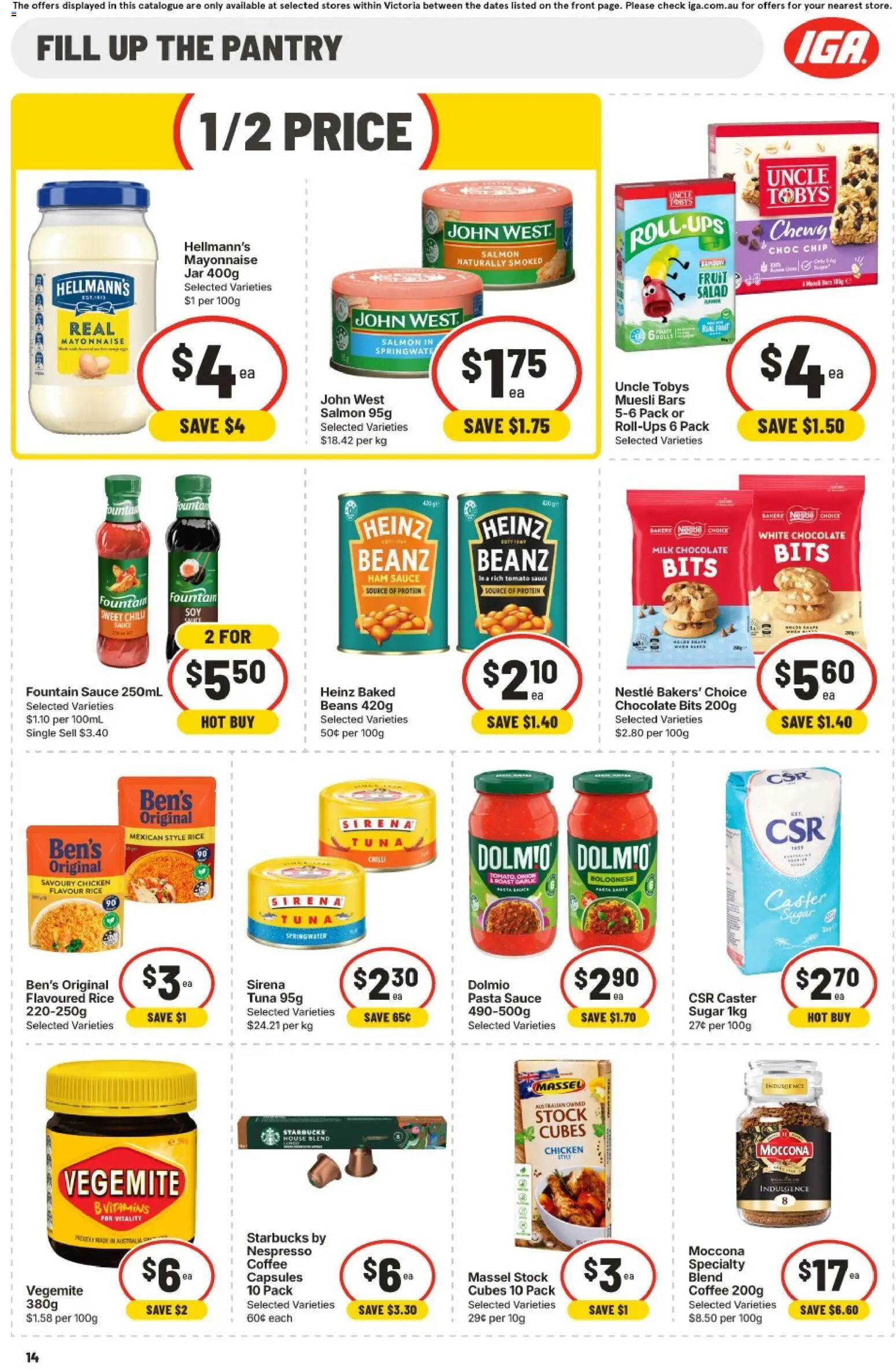 IGA catalogue - valid from 30/09/2026 | Page: 10 | Products: Milk, Salmon, Sugar, Roast