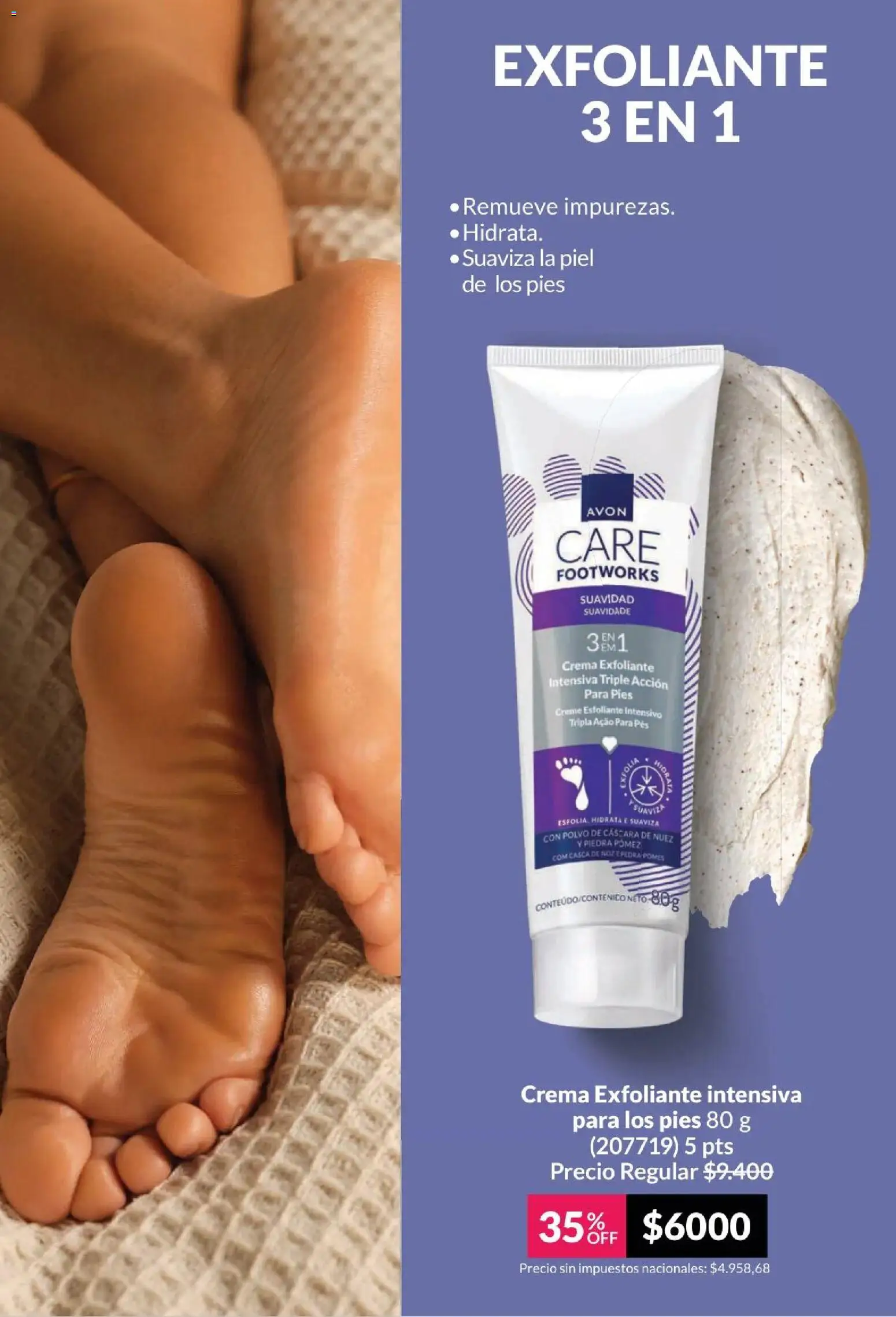 Catálogo AVON Campaña 4/2026 │ válido desde el 01/04/2026 | Página: 155 | Productos: Polvo, Exfoliante, Nuez, Crema