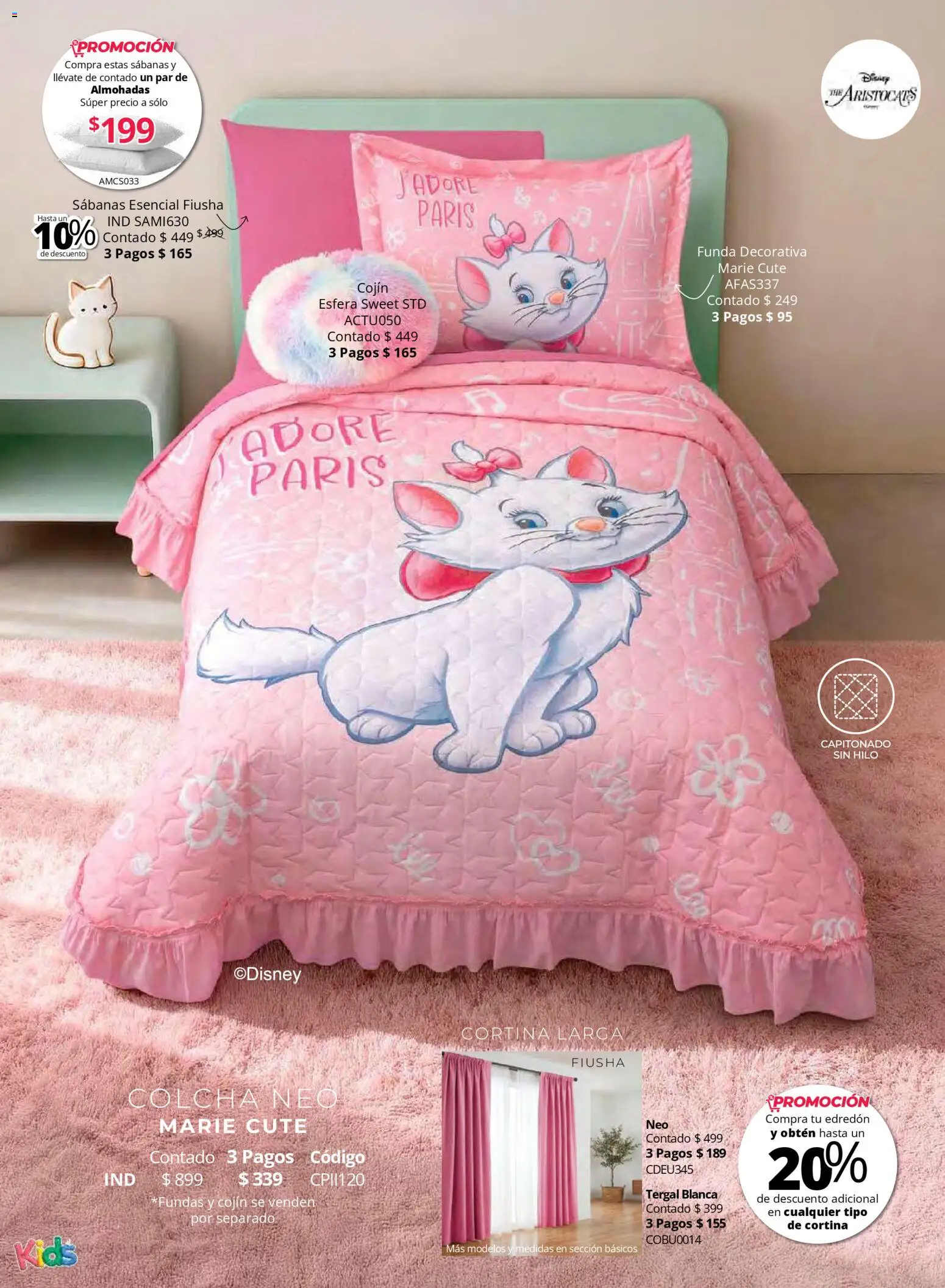 Nuevas ofertas de Colchas Concord válidas en toda la República Mexicana desde el 01.05.2026. ¡Encuentra las mejores ofertas en Colchas Concord catálogo Kids! | Página: 23 | Productos: Funda, Sabanas