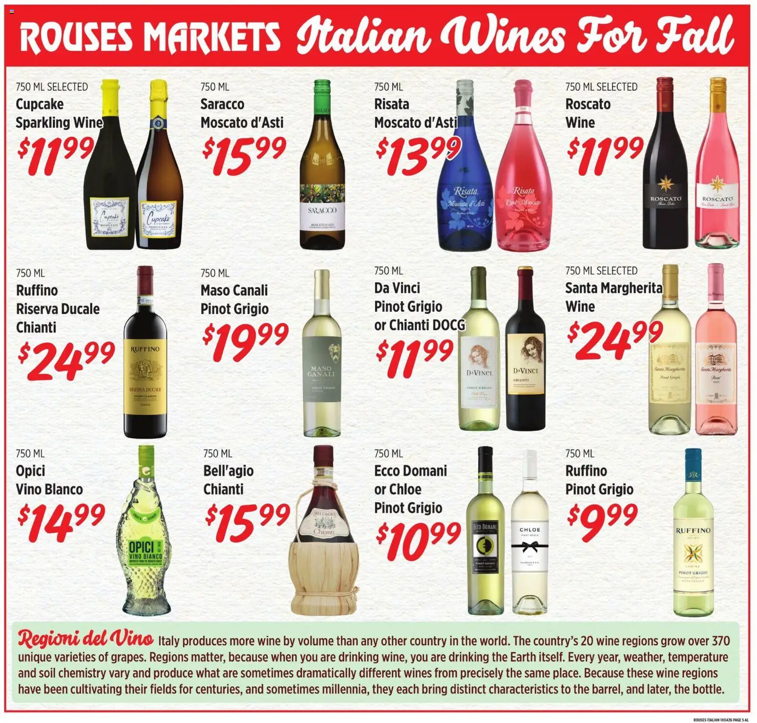 Rouses Monthly Ad - valid from 09/30/2026 | Page: 5 | Products: Soil, Sparkling wine, Wine, Cupcake