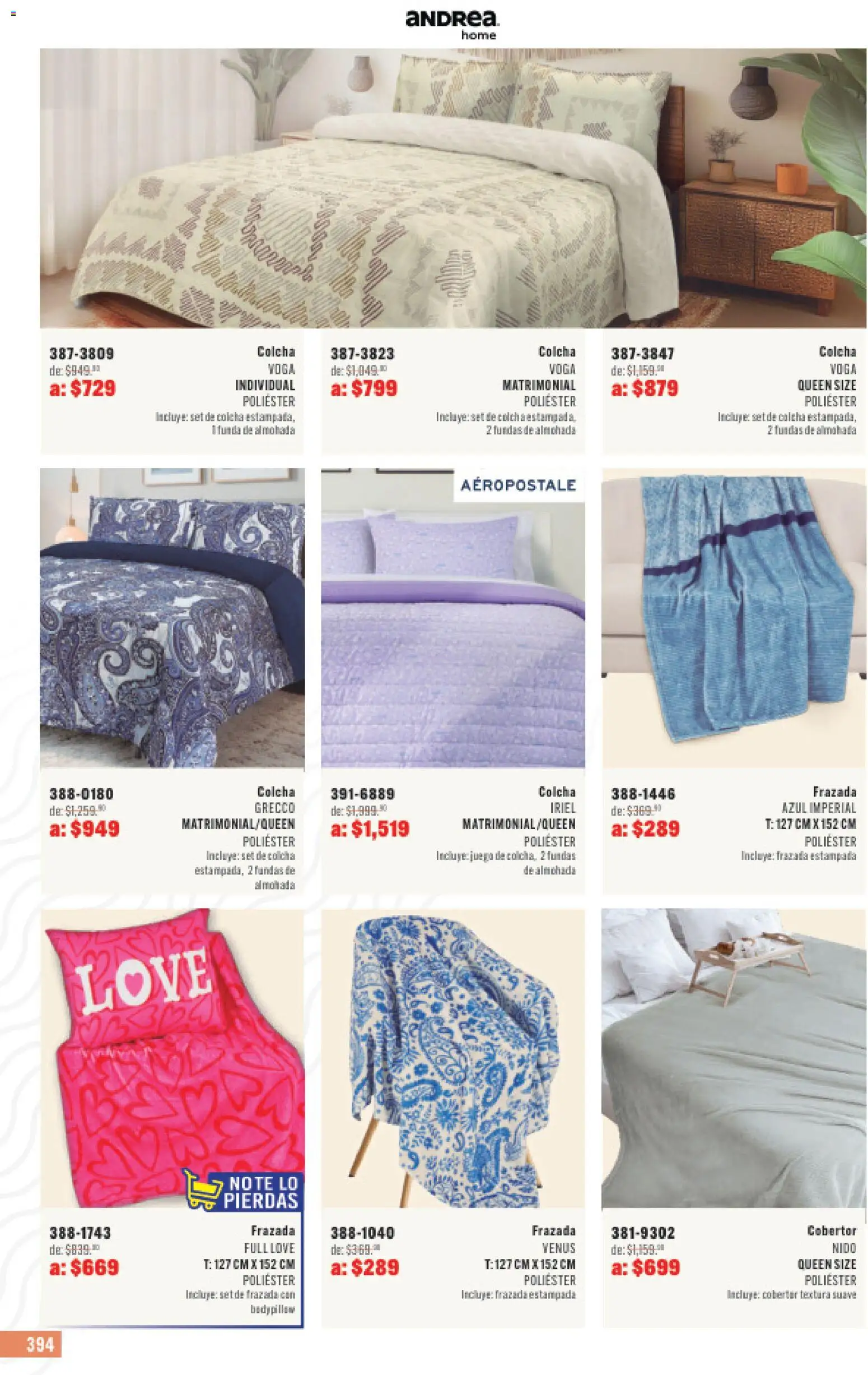 Nuevas ofertas de Andrea válidas en toda la República Mexicana desde el 31.05.2026. ¡Encuentra las mejores ofertas en Andrea catálogo Outlet! | Página: 394