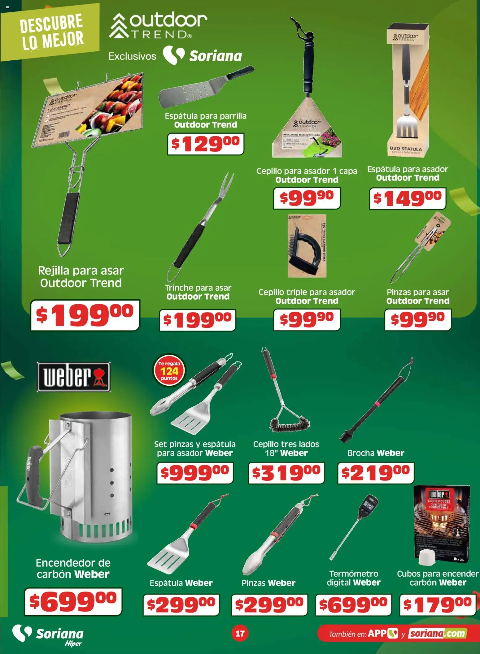 Nuevas ofertas de Soriana válidas en toda la República Mexicana desde el 14.05.2026. ¡Encuentra las mejores ofertas en Soriana En México apoyamos con todo Híper Nacional! | Página: 17 | Productos: Cepillo, Encendedor, Rejilla, Té