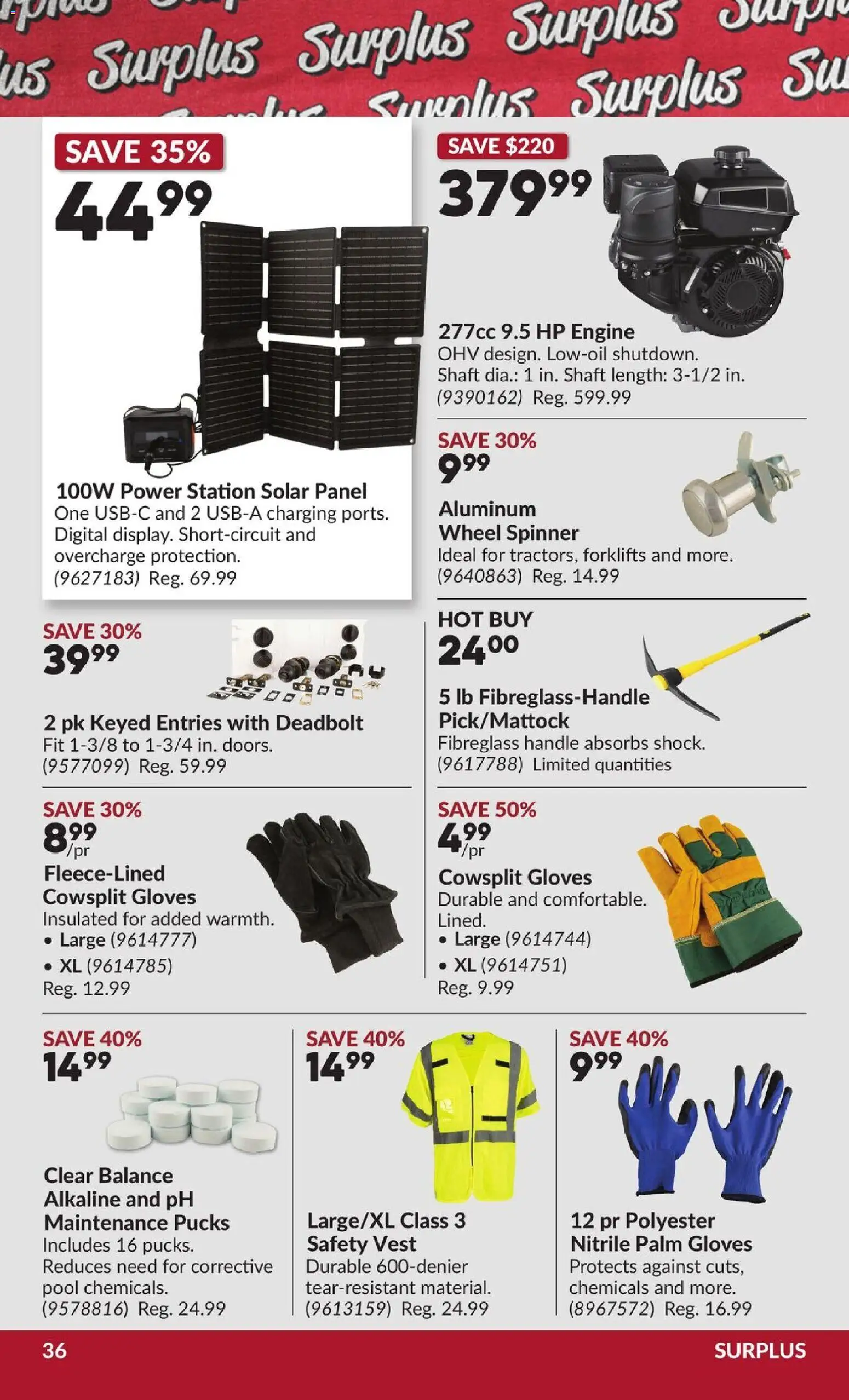 Princess Auto flyer valid from Aug 25, 2026 | Page: 37 | Products: Gloves, Vest