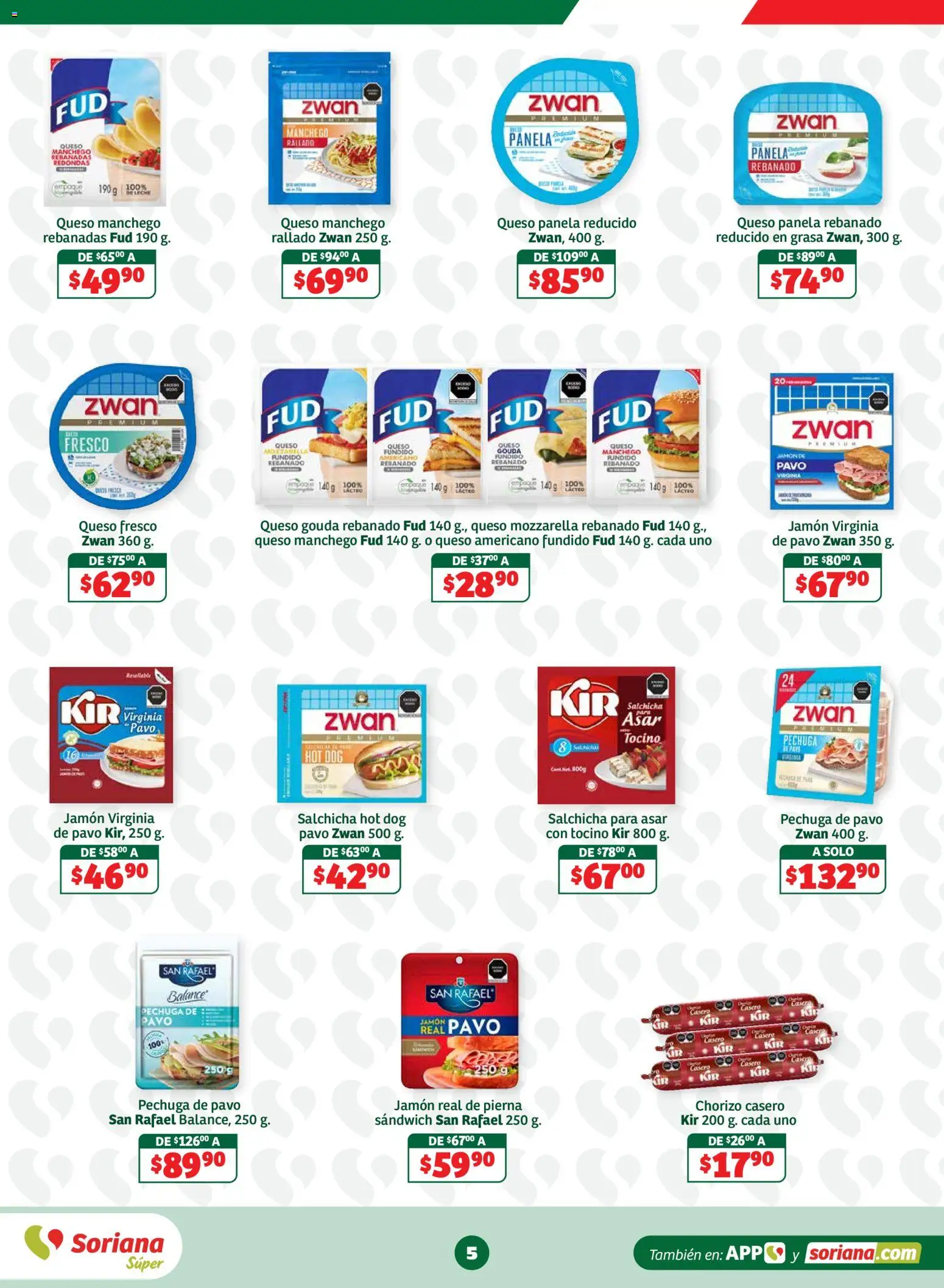 Nuevas ofertas de Soriana válidas en toda la República Mexicana desde el 18/09/2026. ¡Encuentra las mejores ofertas en Soriana En México Oferta se dice Soriana Súper Nacional! | Página: 5