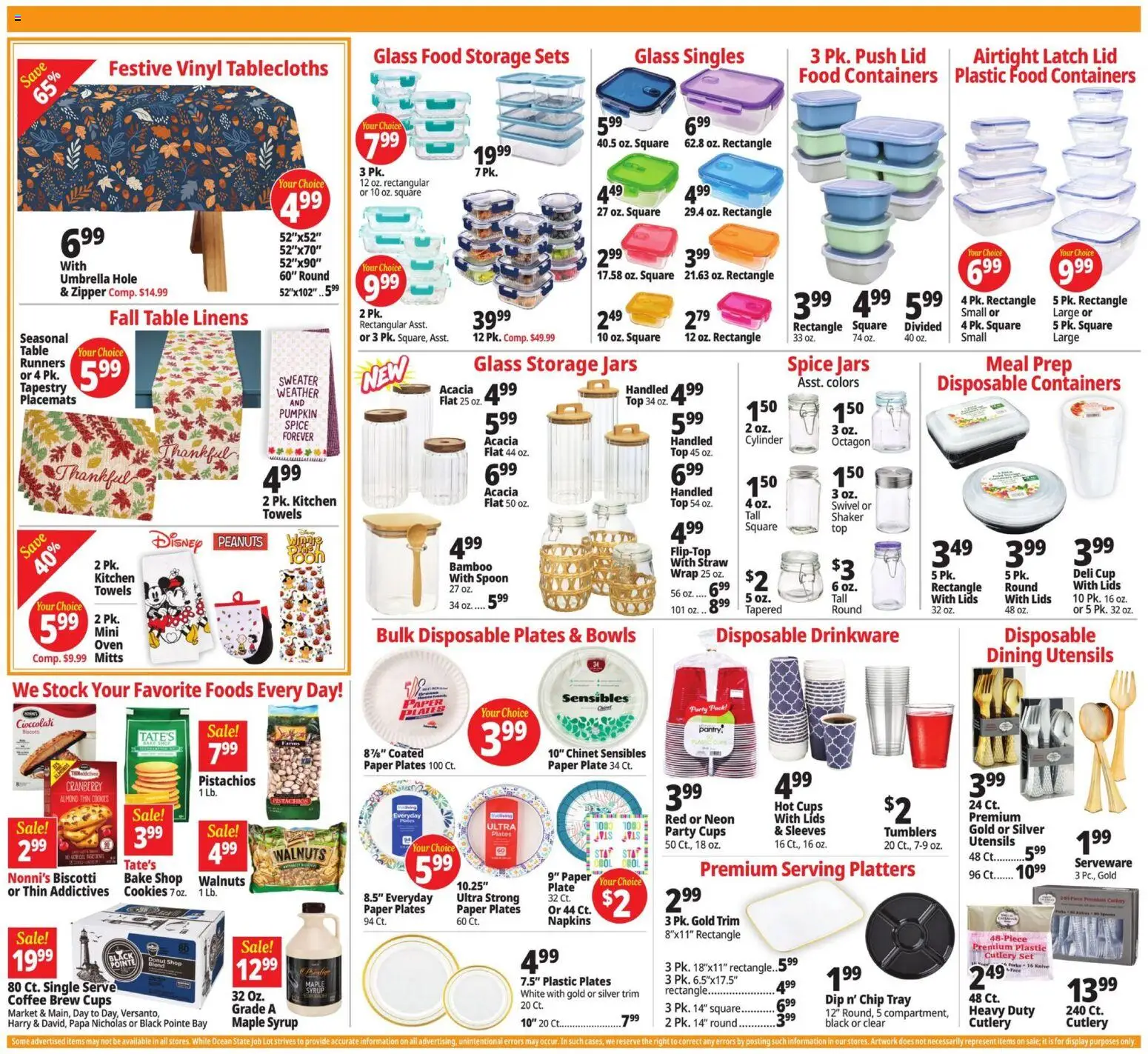 Ocean State Job Lot Weekly Ad - valid from 08/20/2026 | Page: 12 | Products: Maple syrup, Pumpkin, Pc, Pistachios