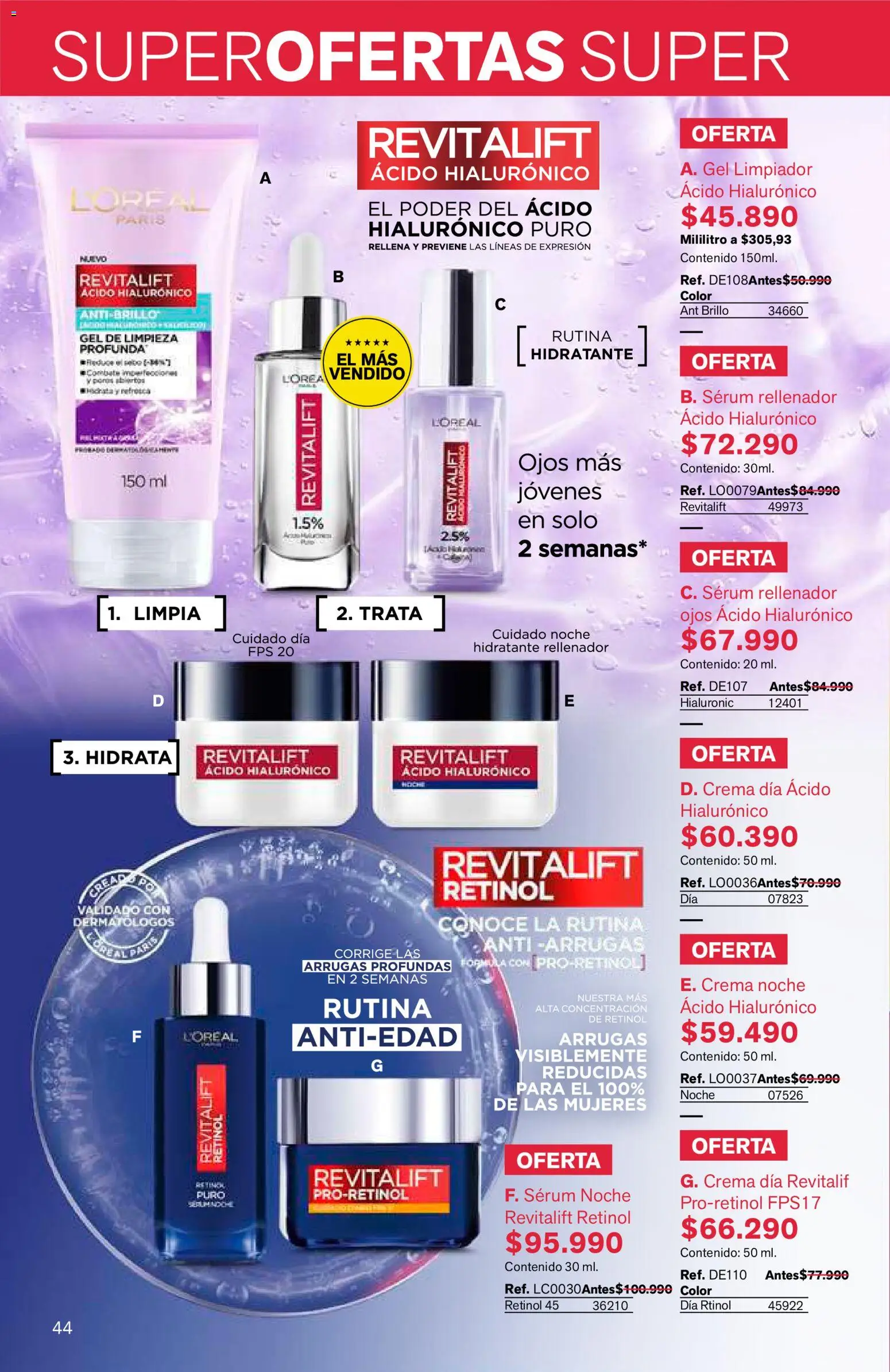Leonisa revista - valida desde el 25/06/2026 | Página: 44 | Productos: Crema, Serum, Brillo, Limpiador