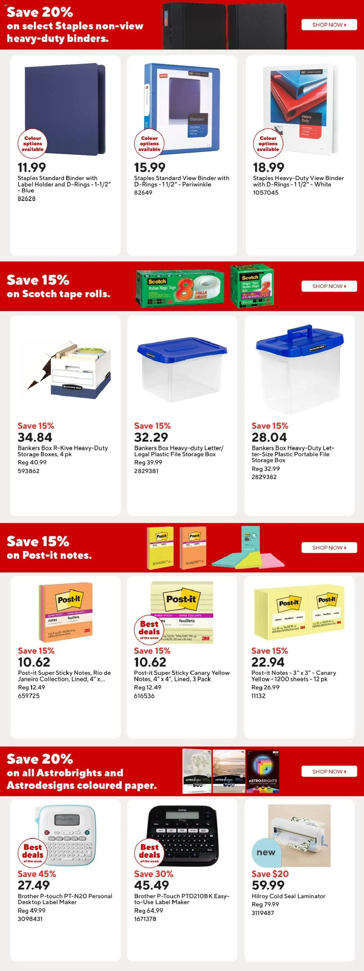 Staples flyer valid from 01.05.2026 | Page: 11 | Products: Laminator, Box
