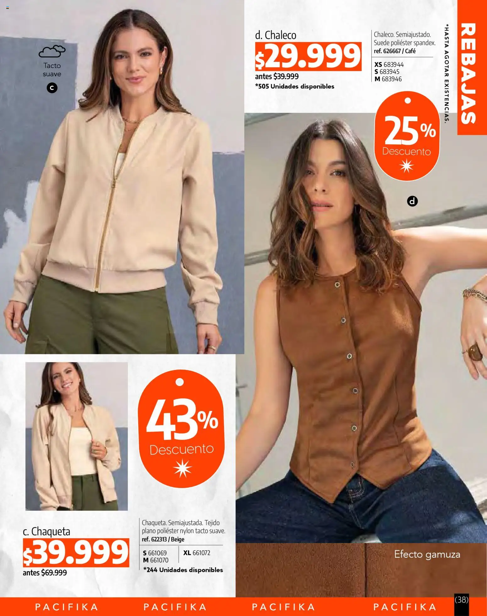 Pacifika revista - valida desde el 01.03.2026 | Página: 261 | Productos: Gamuza, Chaleco, Chaqueta, Café