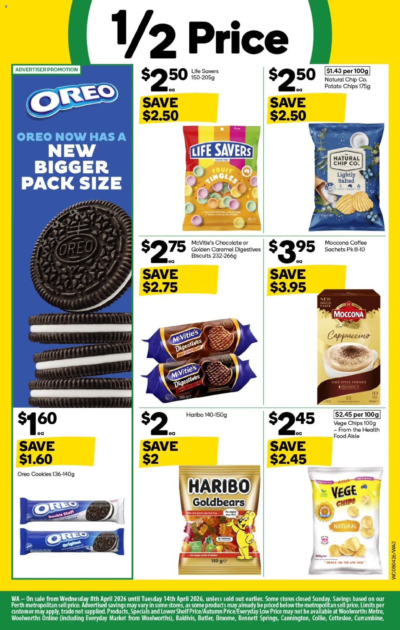 Woolworths catalogue - valid from 08.04.2026 | Page: 3 | Products: Shelf, Milk, Coffee, Chocolate
