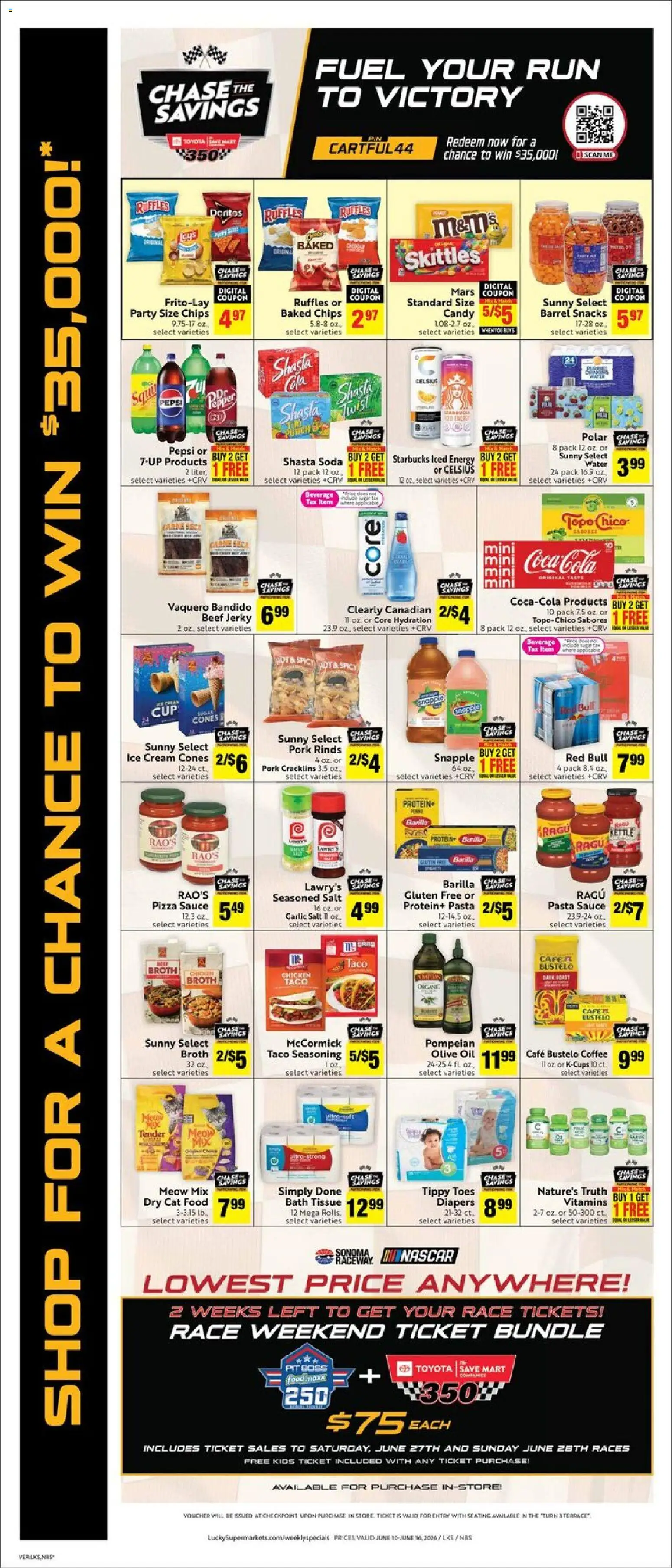 Lucky Supermarkets Weekly - CA - valid from 10.06.2026 | Page: 4 | Products: Cat Food, Beef, Salt, Pepper