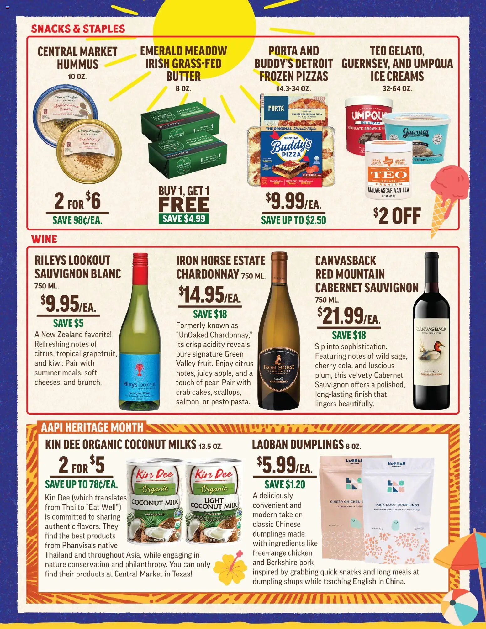 Central Market Weekly Ad - valid from 20.05.2026 | Page: 5 | Products: Pan, Milk, Butter, Pork