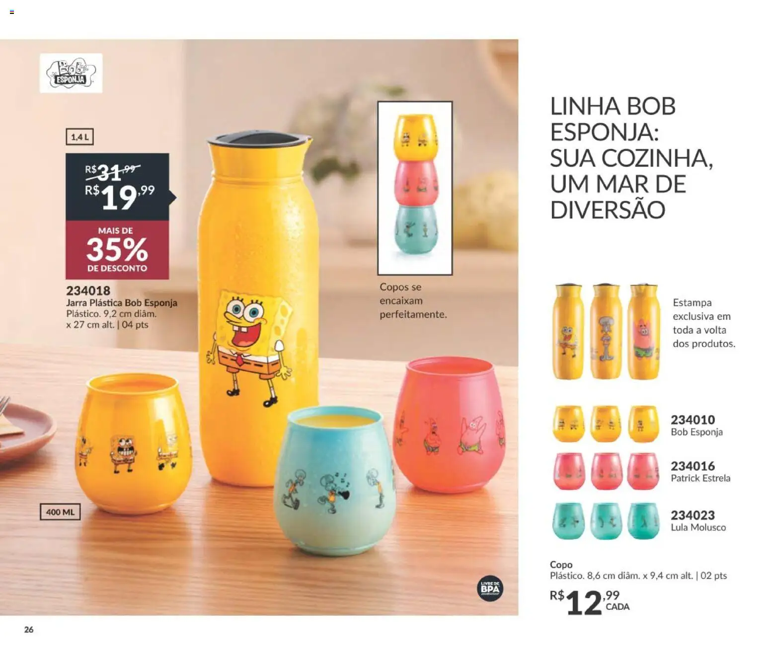 Avon Folheto - válido de 29/06/2026 | Página: 34 | Produtos: Esponja, Lula, Jarra, Copos