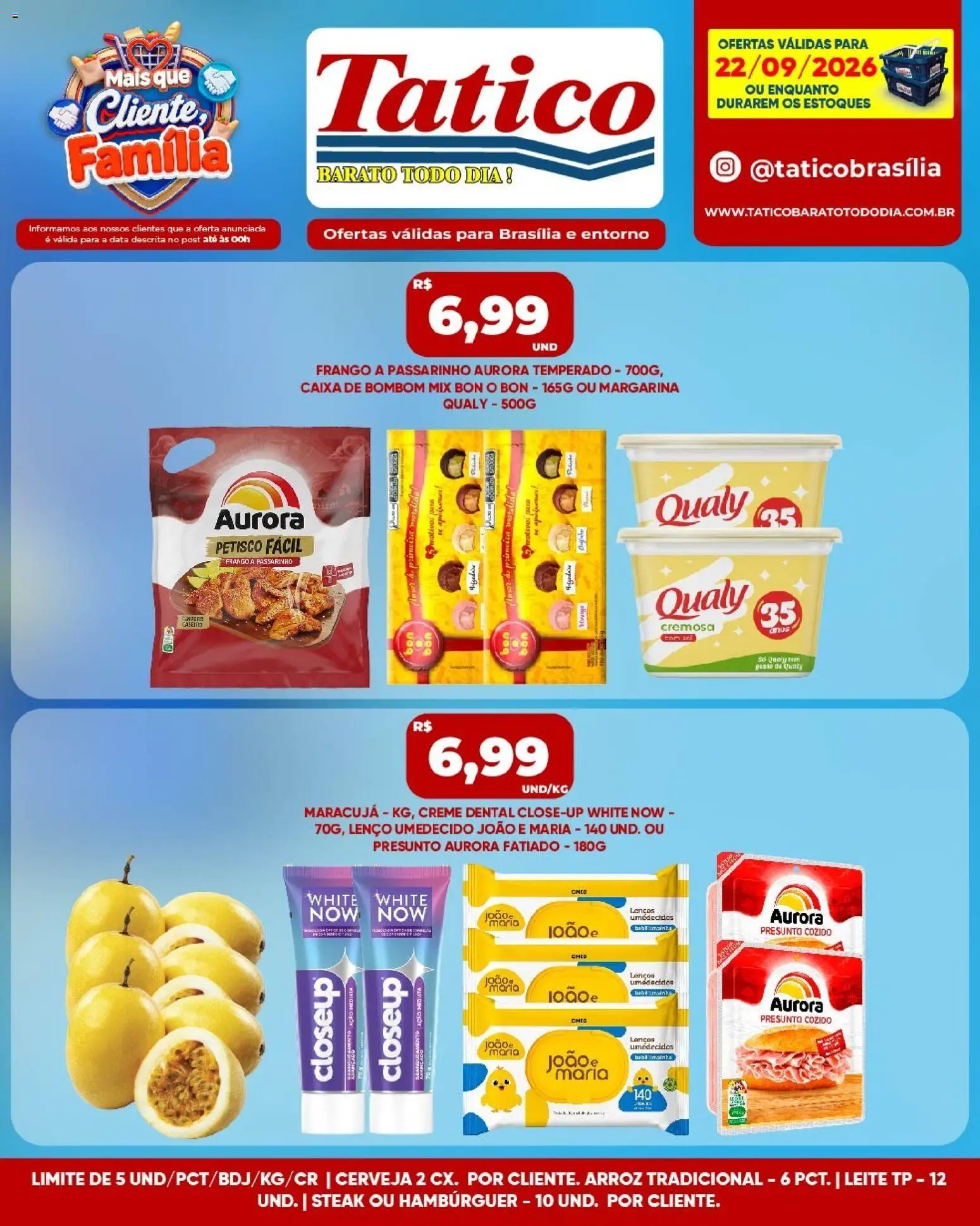 Tatico Folheto - válido de 22/09/2026 | Página: 5 | Produtos: Leite, Cerveja, Creme, Frango