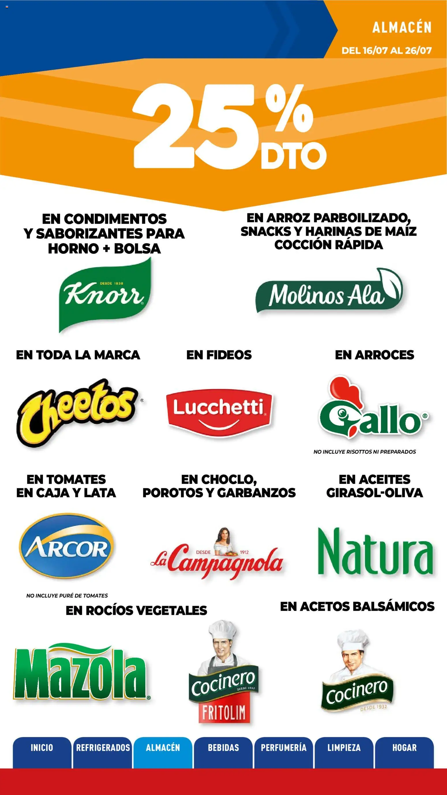 La Anonima catálogo │ válido desde el 16/07/2026 | Página: 11 | Productos: Caja, Maiz, Garbanzos, Fideos