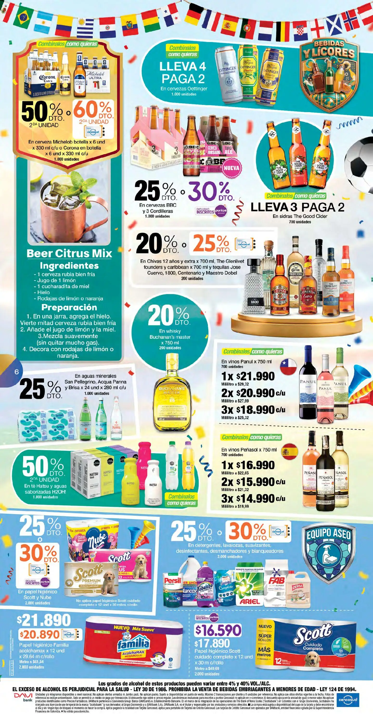 Jumbo revista - valida desde el 17.04.2026 | Página: 6 | Productos: Té, Limón, Papel higiénico, Tintura