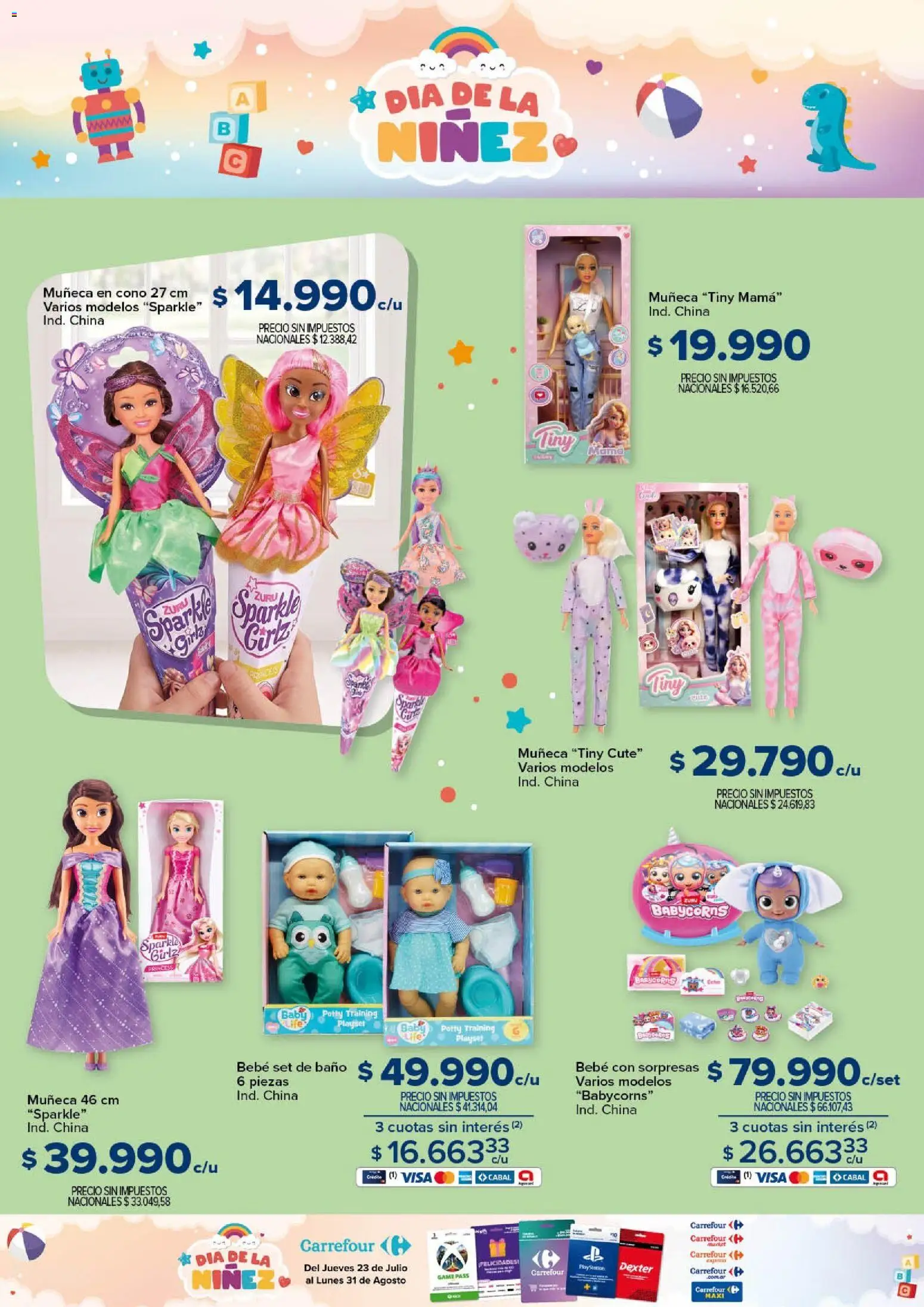 Carrefour - Dia de la Niñez │ válido desde el 23/07/2026 | Página: 18 | Productos: Baño