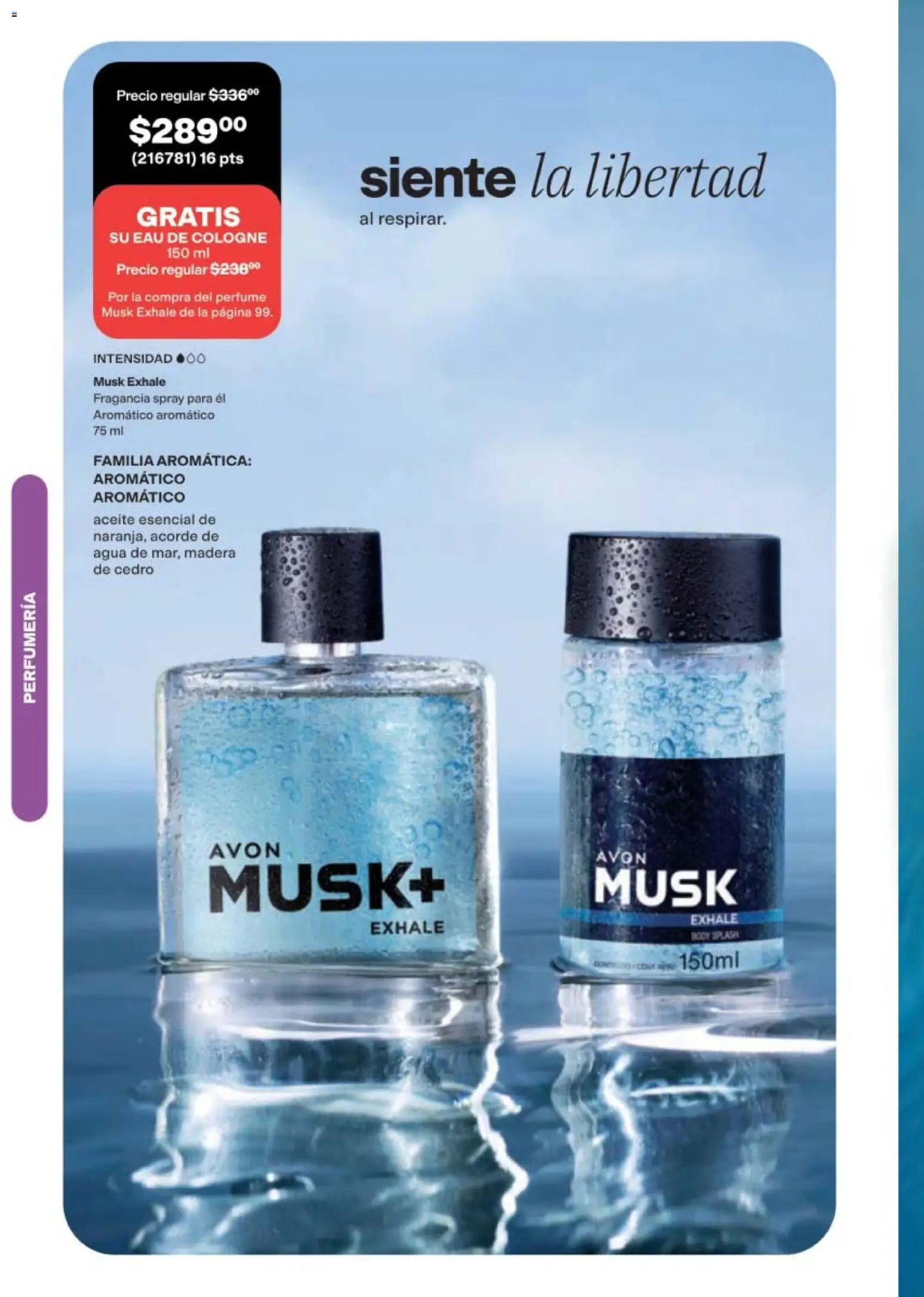 Nuevas ofertas de AVON válidas en toda la República Mexicana desde el 11/09/2026. ¡Encuentra las mejores ofertas en AVON campaña 14 2026! | Página: 96 | Productos: Agua, Aceite, Body, Perfume