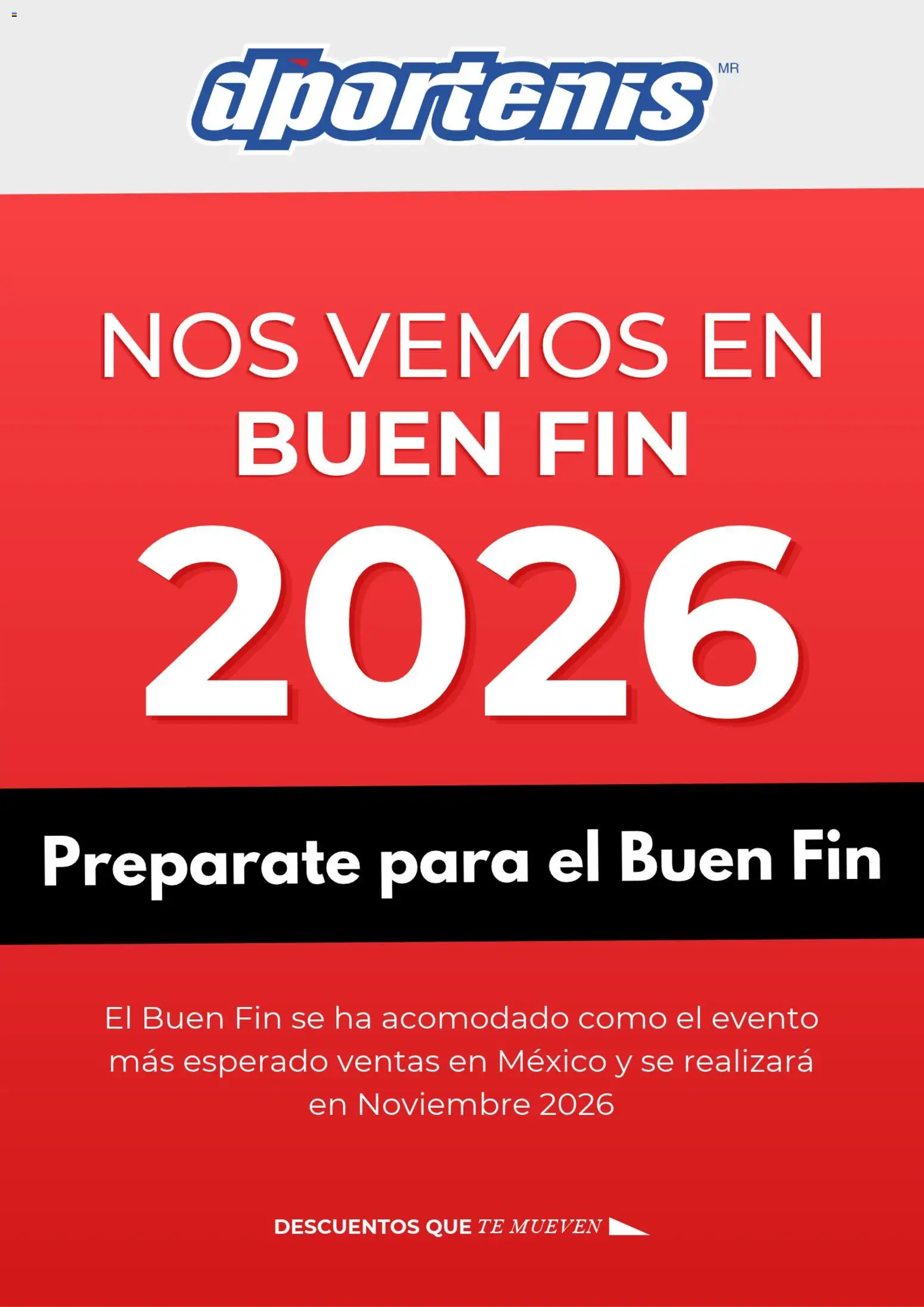 Nuevas ofertas de Dportenis válidas en toda la República Mexicana desde el 08/10/2026. ¡Encuentra las mejores ofertas en Dportenis Buen Fin aviso! | Página: 1