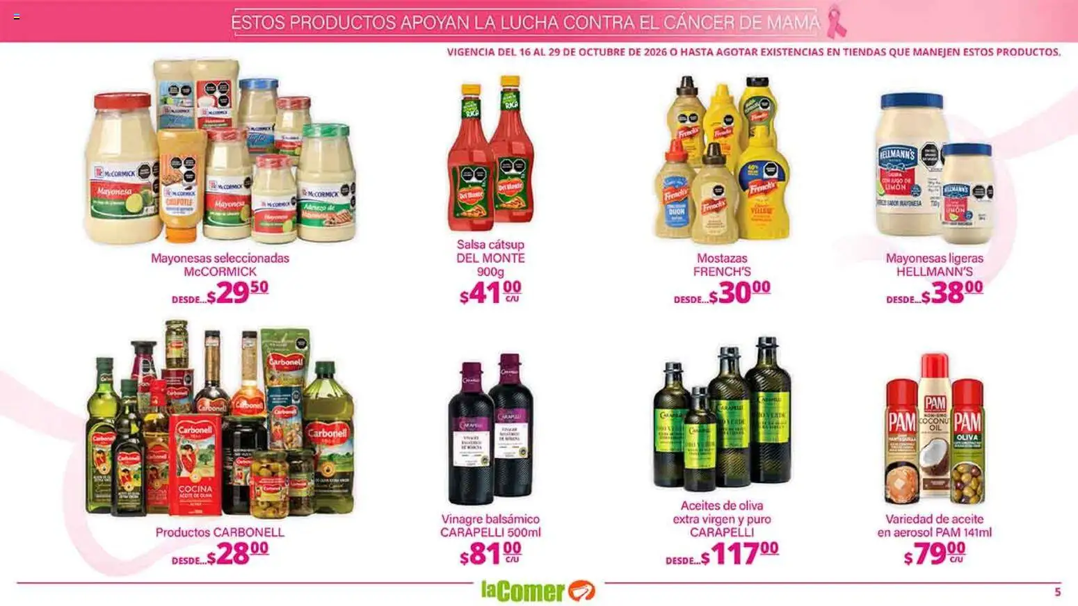 Nuevas ofertas de La Comer válidas en toda la República Mexicana desde el 16/10/2026. ¡Encuentra las mejores ofertas en La Comer folleto es la tienda rosa! | Página: 5