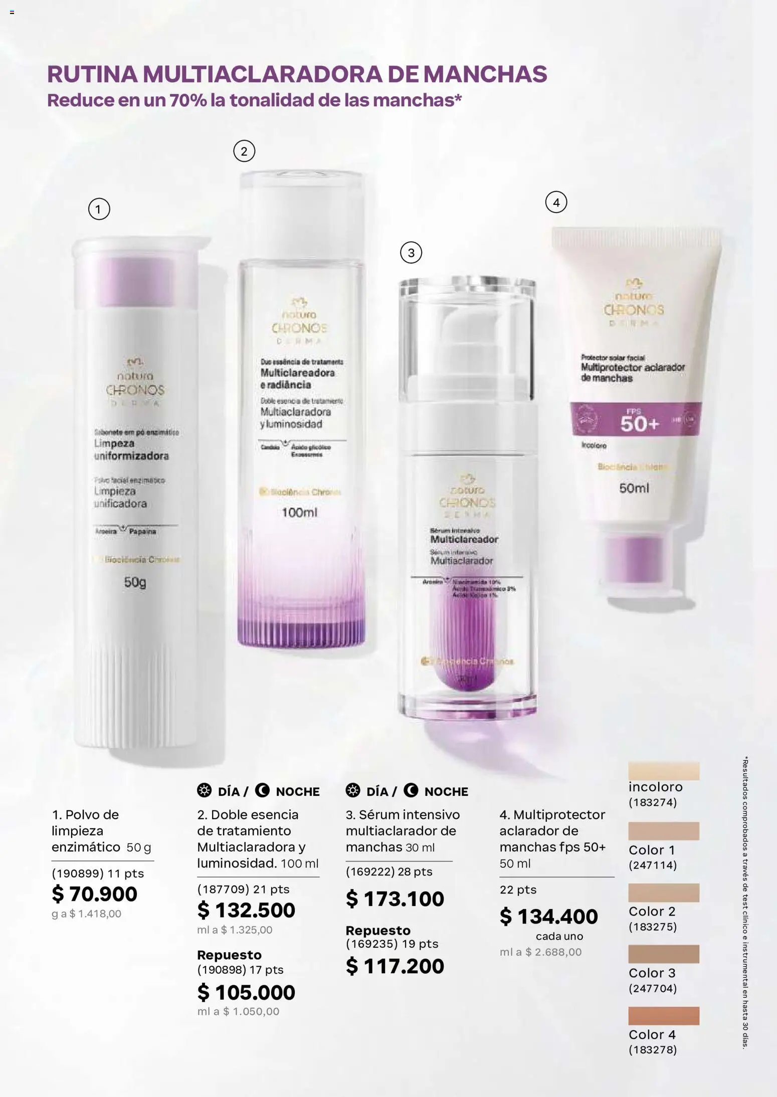 Natura revista - valida desde el 02/09/2026 | Página: 92 | Productos: Serum, Polvo, Protector solar