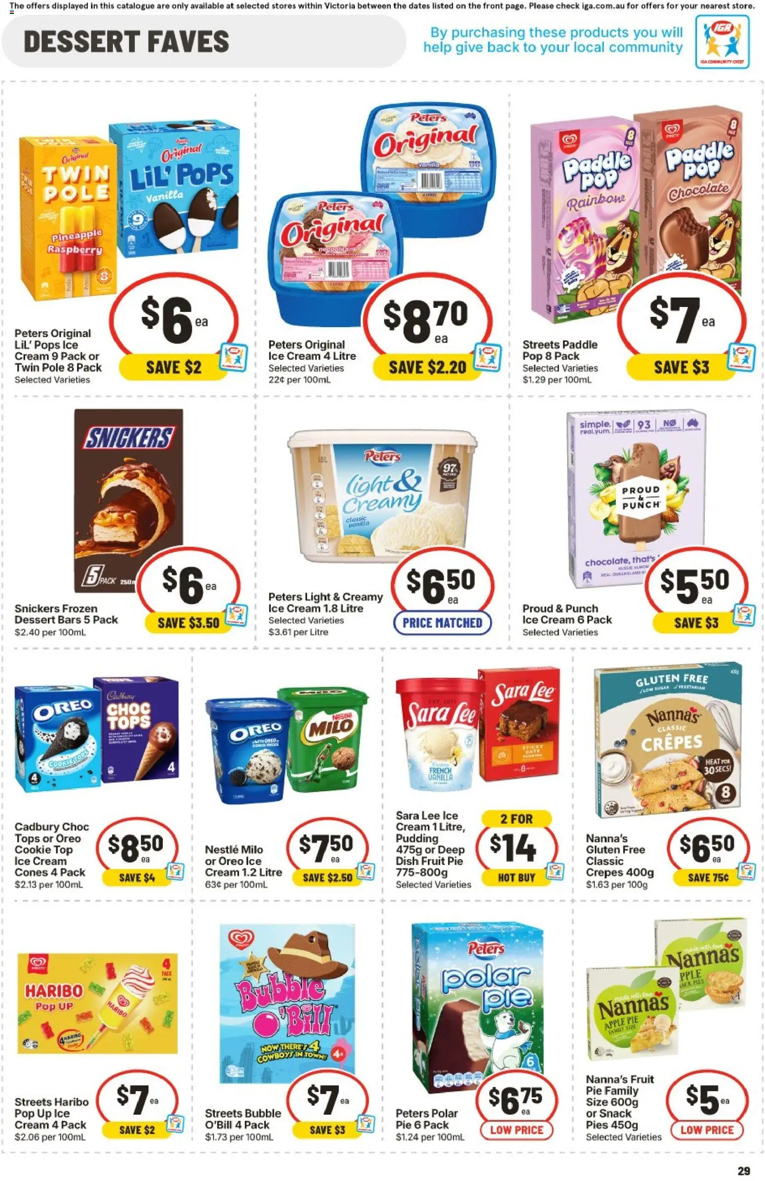 IGA catalogue - valid from 10.06.2026 | Page: 27 | Products: Chocolate, Pineapple, Ice cream, Raspberry