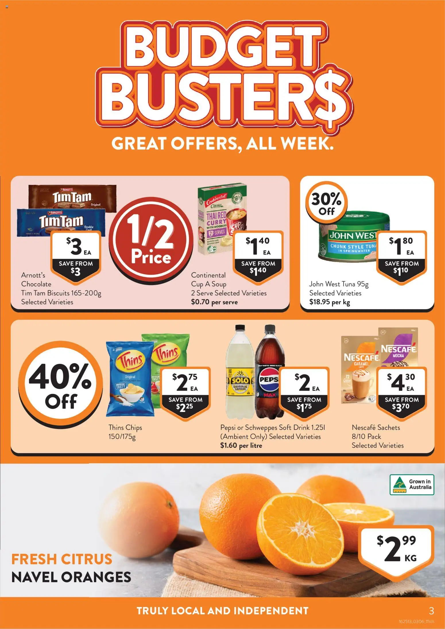 Foodworks catalogue - valid from 03.06.2026 | Page: 3 | Products: Pepsi, Chips, Soup, Lemon