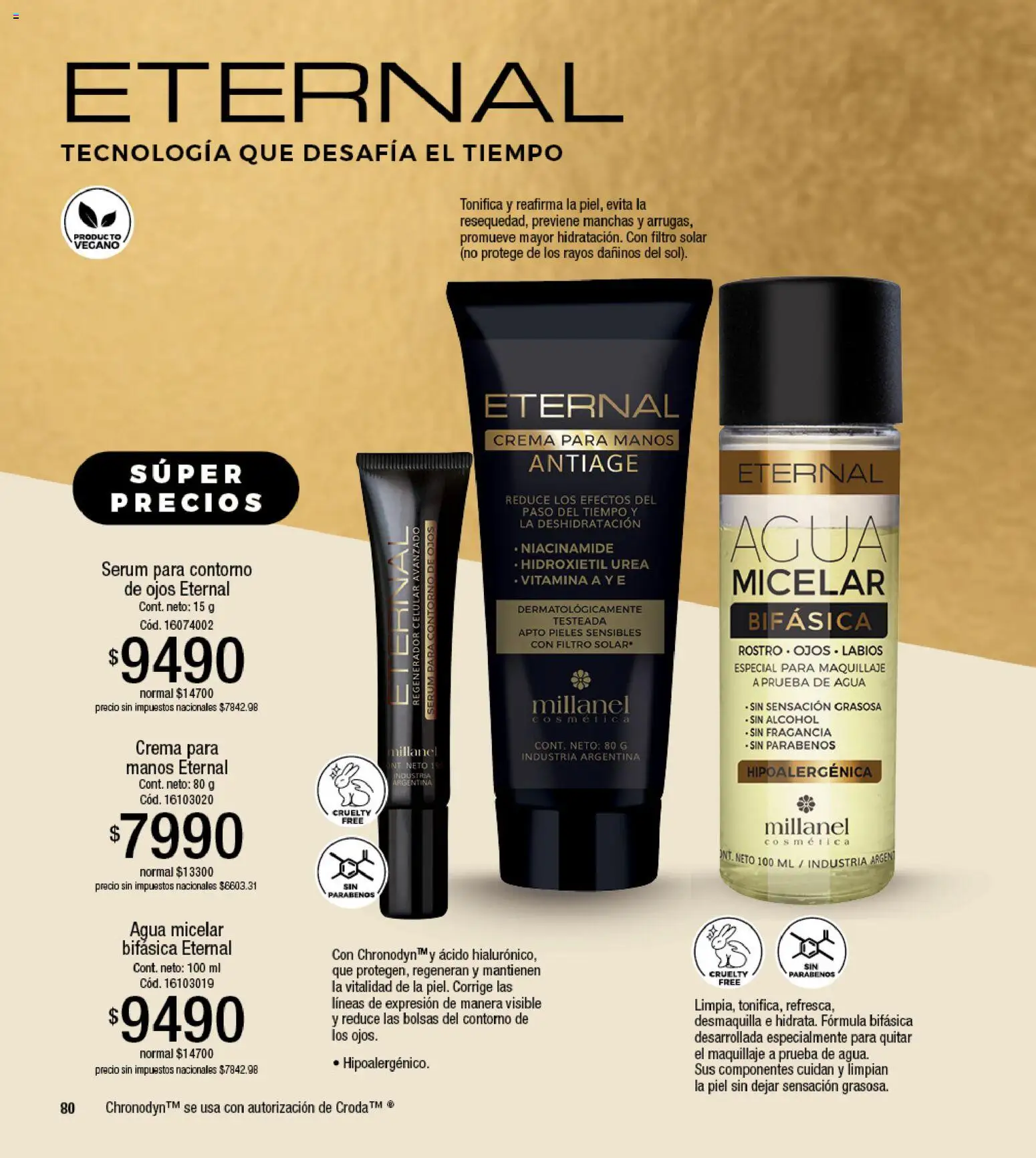 Millanel - Catálogo │ válido desde el 17/08/2026 | Página: 80 | Productos: Maquillaje, Contorno de ojos, Contorno, Agua
