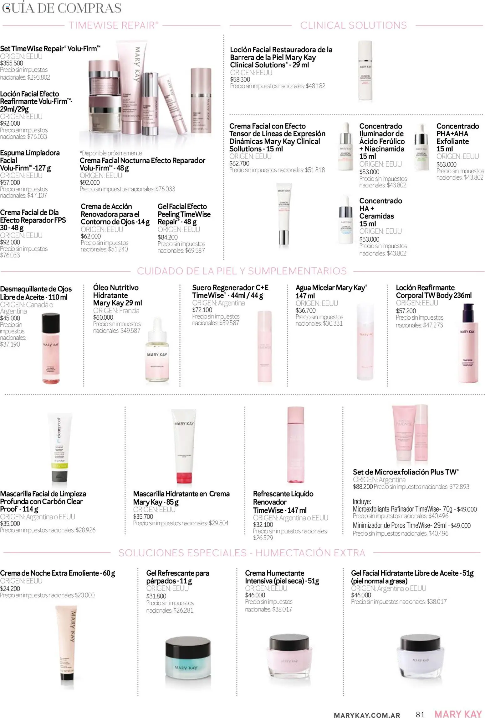 Mary Kay catálogo │ válido desde el 01/08/2026 | Página: 81 | Productos: Mascarilla, Aceite, Desmaquillante de ojos, Crema