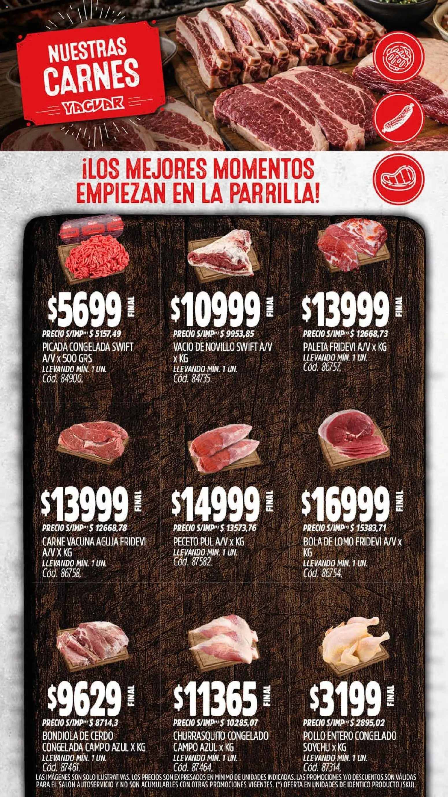 Yaguar - Oferta Semanal General Roca │ válido desde el 07/09/2026 | Página: 7 | Productos: Parrilla, Bondiola de cerdo, Pollo, Paleta