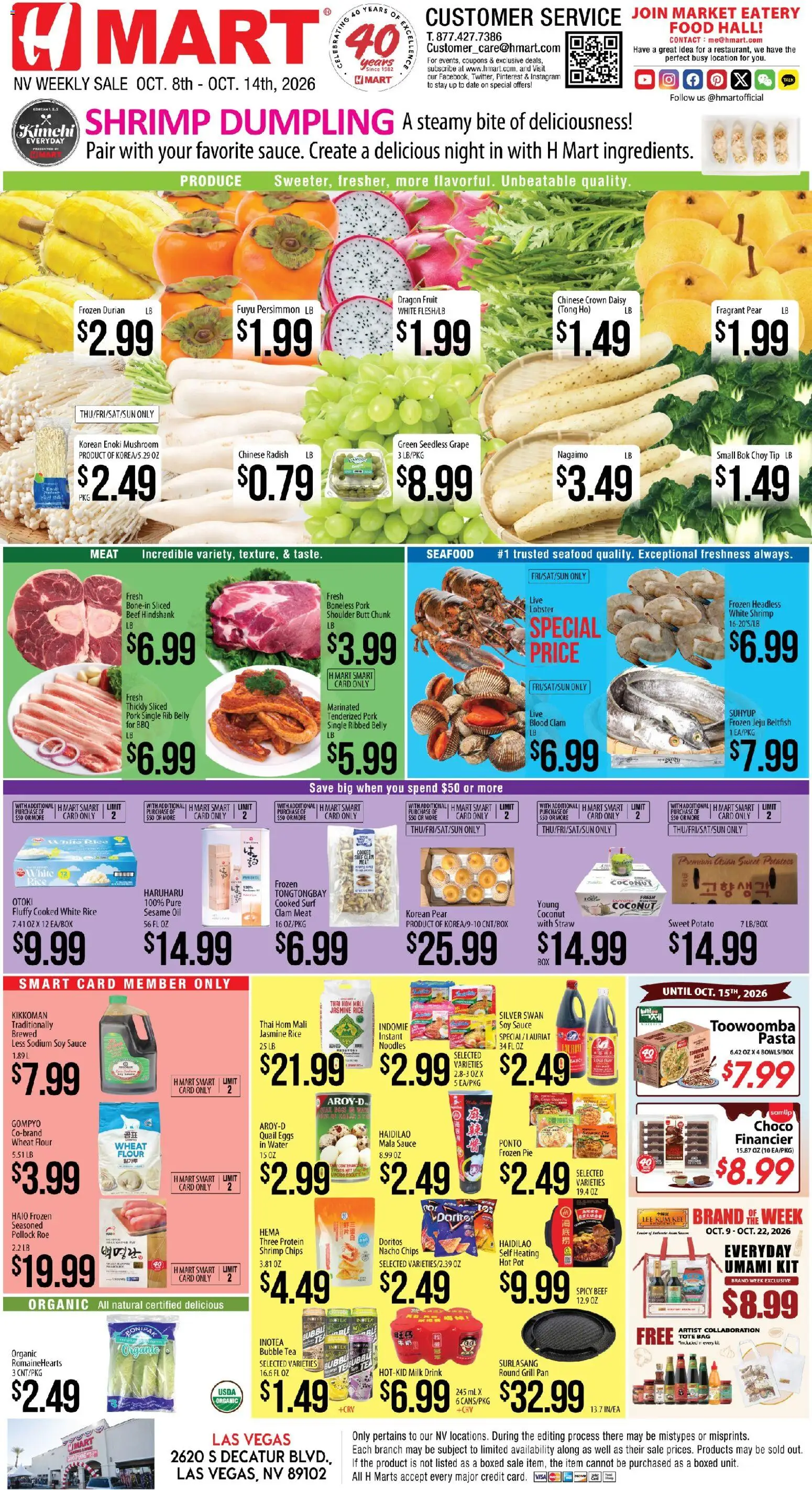 Hmart Weekly Ad - ENGLISH - NV - valid from 10/08/2026 | Page: 1