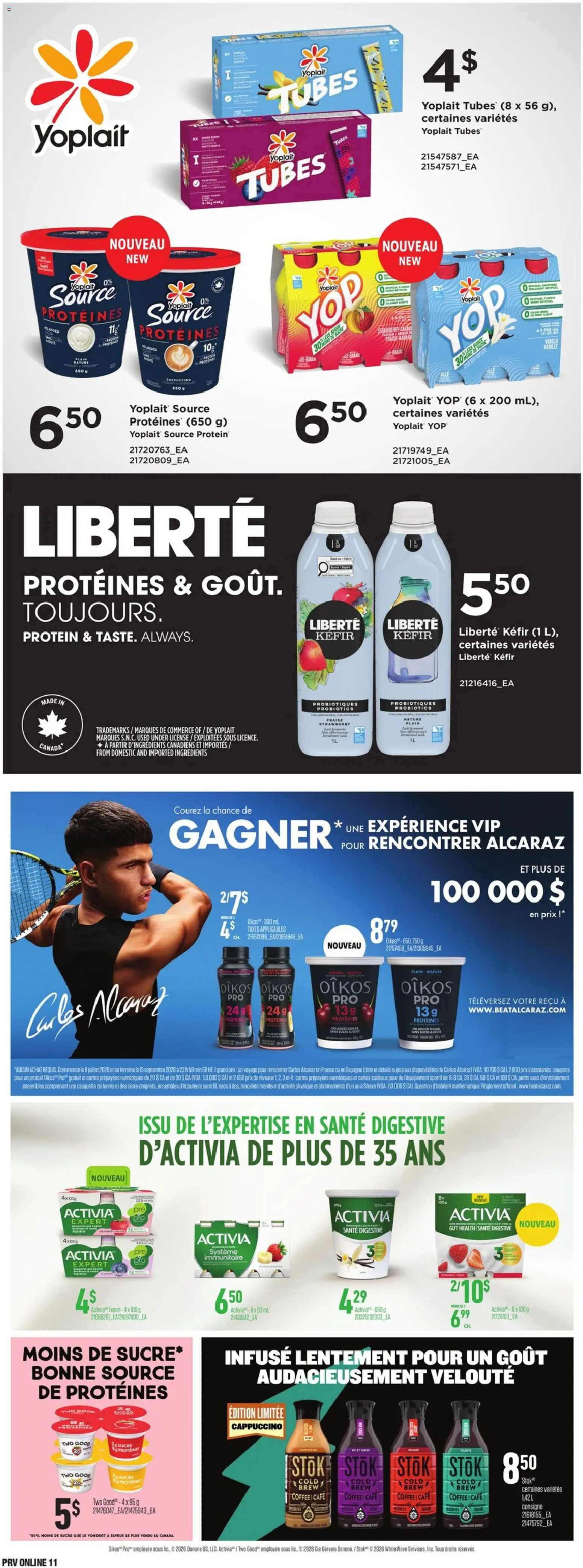 Provigo flyer valid from Sep 3, 2026 | Page: 11 | Products: Sugar, Probiotics, Protein, Ingredients
