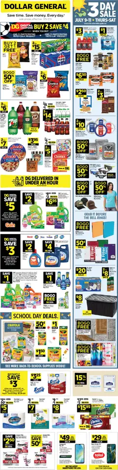Preview of Dollar General weekly ads valid from 07/05/2026
