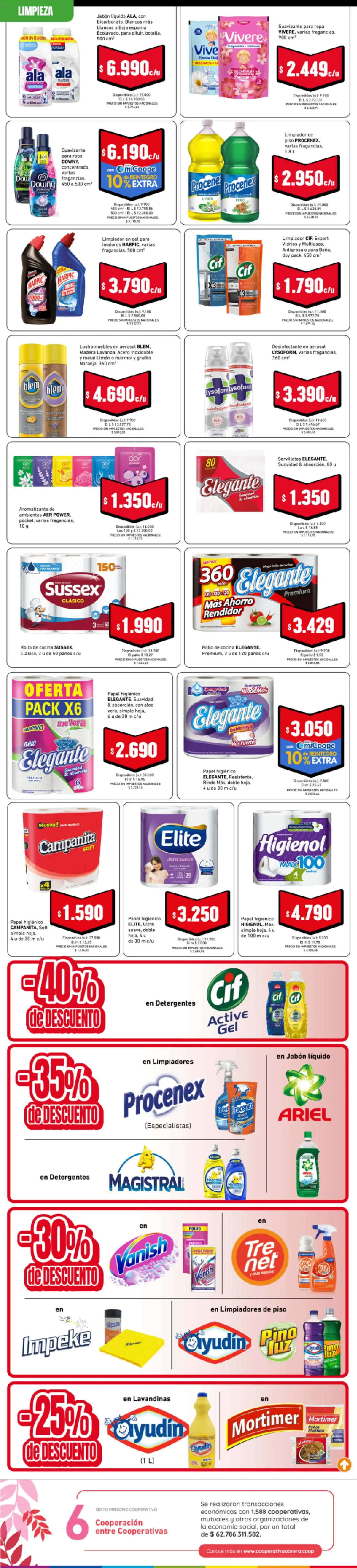 Cooperativa Obrera catálogo │ válido desde el 10/09/2026 | Página: 7 | Productos: Suavizante para ropa, Jabón, Suavizante, Limpiador