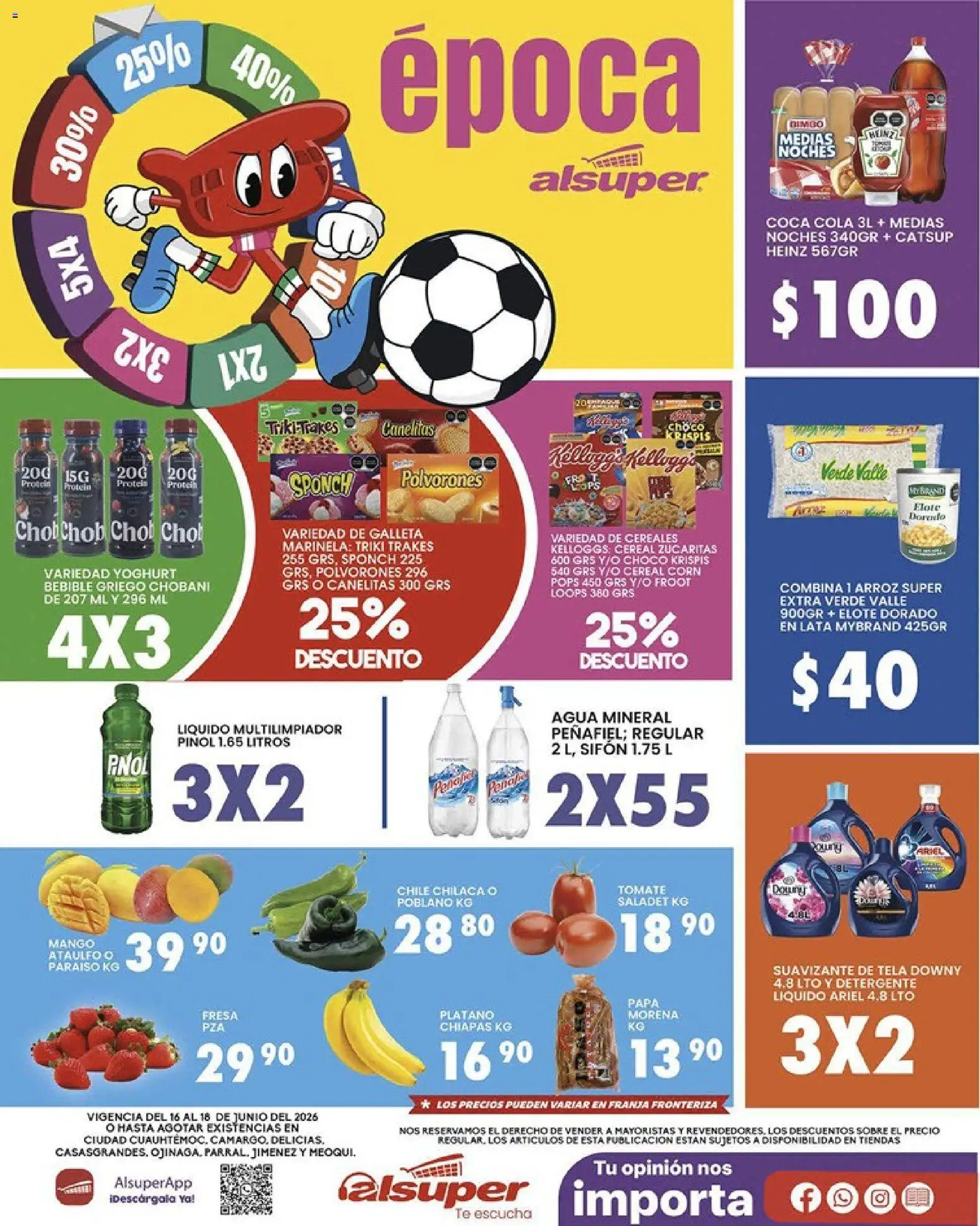 Nuevas ofertas de Alsuper válidas en toda la República Mexicana desde el 16.06.2026. ¡Encuentra las mejores ofertas en Alsuper folleto! | Página: 1