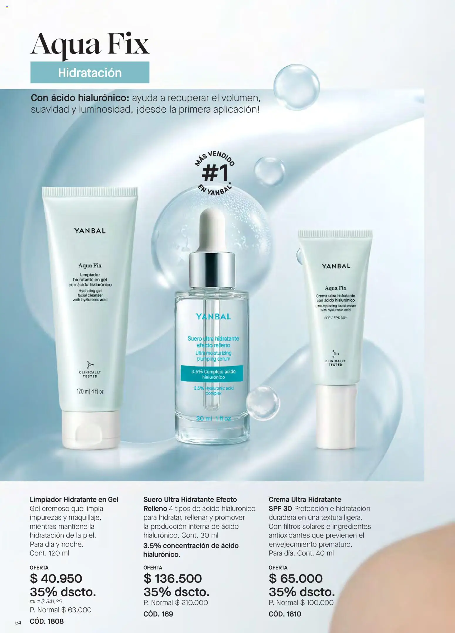 Yanbal revista - valida desde el 23.05.2026 | Página: 54 | Productos: Crema, Serum, Limpiador