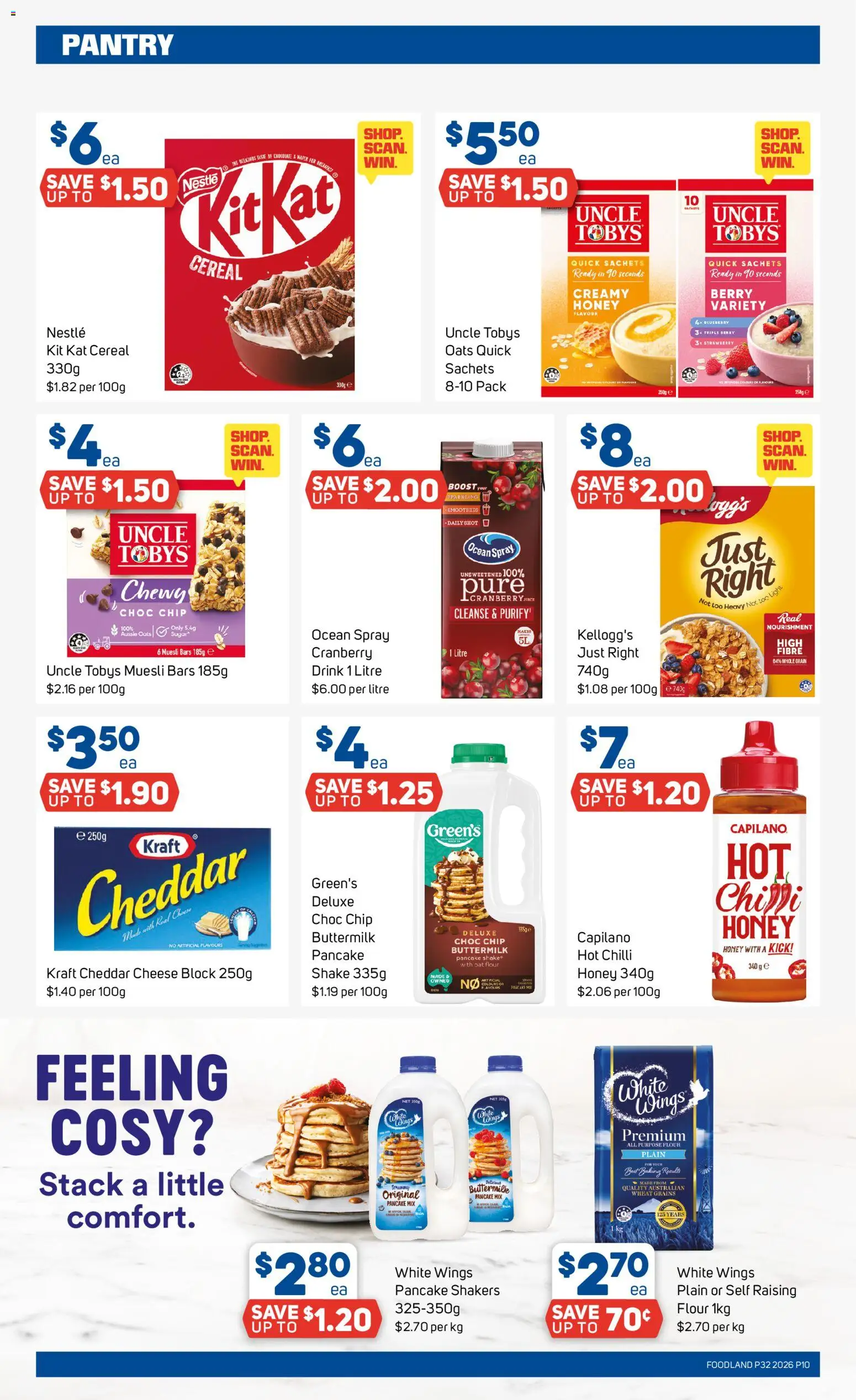 Foodland catalogue - valid from 05/08/2026 | Page: 10 | Products: Light, Cheese, Sugar, Wheat