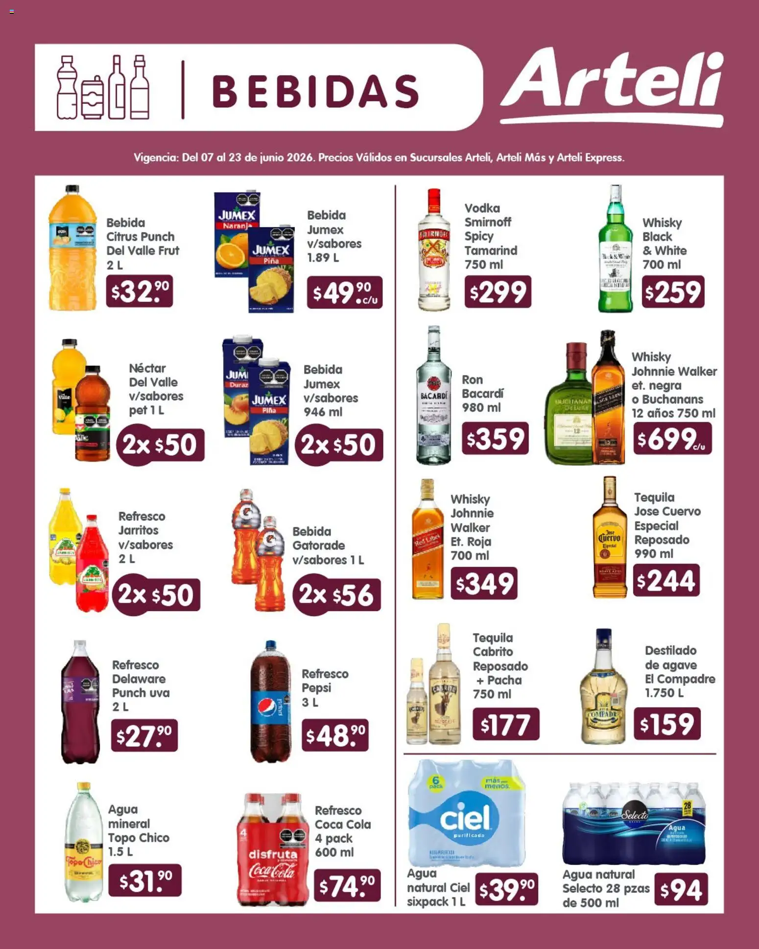 Nuevas ofertas de Arteli válidas en toda la República Mexicana desde el 07.06.2026. ¡Encuentra las mejores ofertas en Arteli folleto Quincenal! | Página: 6