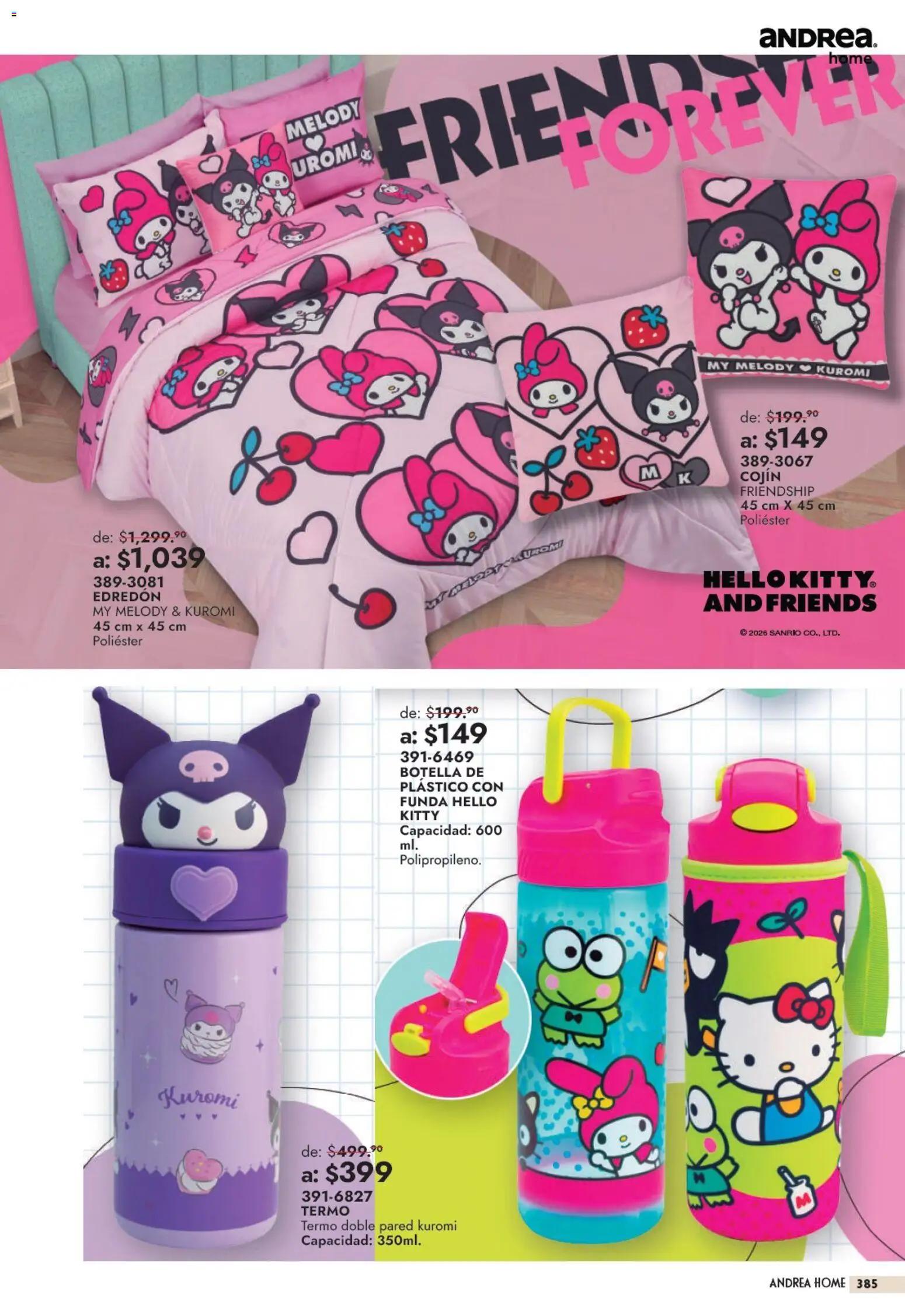Nuevas ofertas de Andrea válidas en toda la República Mexicana desde el 13/09/2026. ¡Encuentra las mejores ofertas en Andrea catálogo Outlet! | Página: 385 | Productos: Funda, Botella, Termo