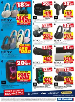 Preview of The Good Guys Bigger Screen BONUS - valid from 13.05.2026 | Page: 23 | Products: Accessories, Headphones, Speaker, Portable