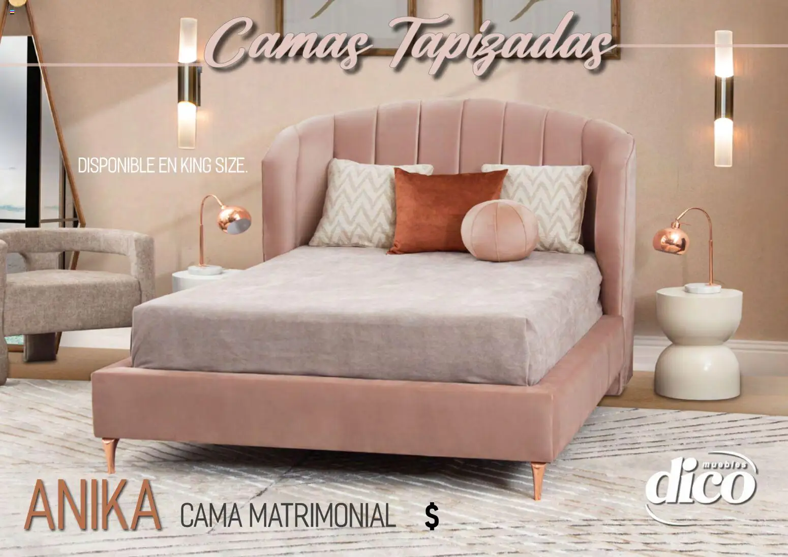 Nuevas ofertas de Muebles Dico válidas en toda la República Mexicana desde el 01.04.2026. ¡Encuentra las mejores ofertas en Muebles Dico catálogo Camas tapizadas ! | Página: 49 | Productos: Cama