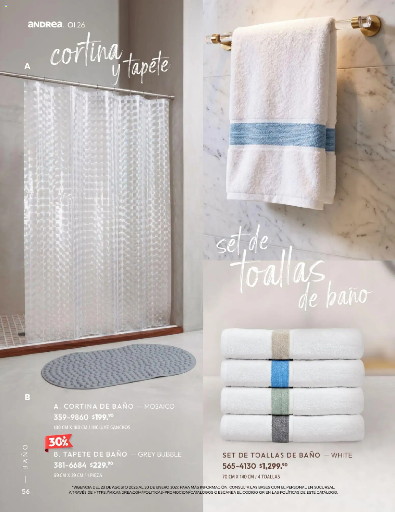 Nuevas ofertas de Andrea válidas en toda la República Mexicana desde el 01/09/2026. ¡Encuentra las mejores ofertas en Andrea catálogo Home! | Página: 56