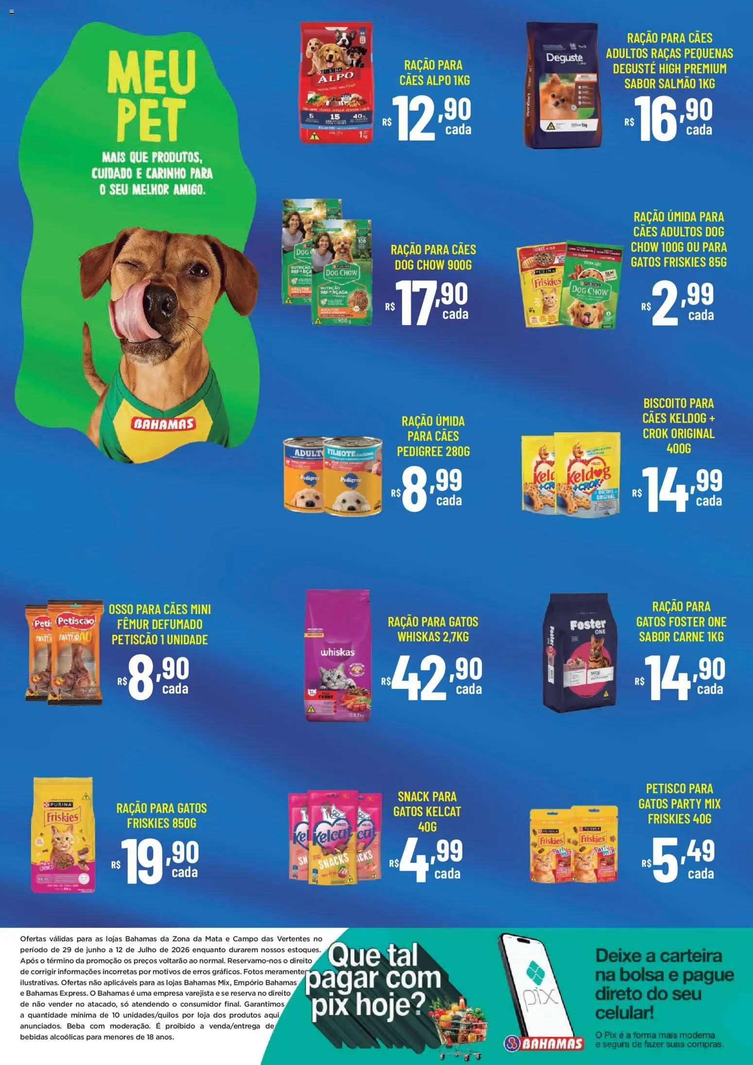 Bahamas Supermercados Folheto - válido de 29/06/2026 | Página: 16 | Produtos: Celular, Salmão, Carteira, Bolsa