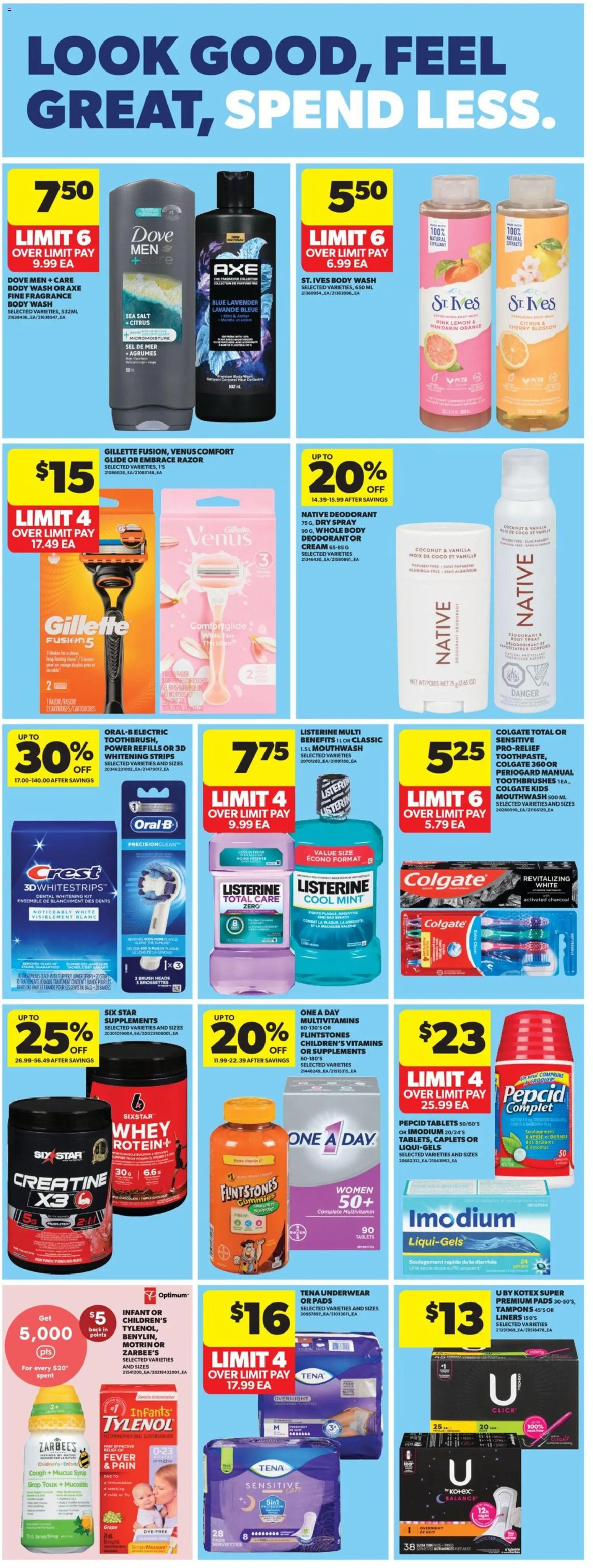 Real Canadian Superstore flyer valid from 28.05.2026 | Page: 34 | Products: Cream, Fragrance, Body wash, Underwear