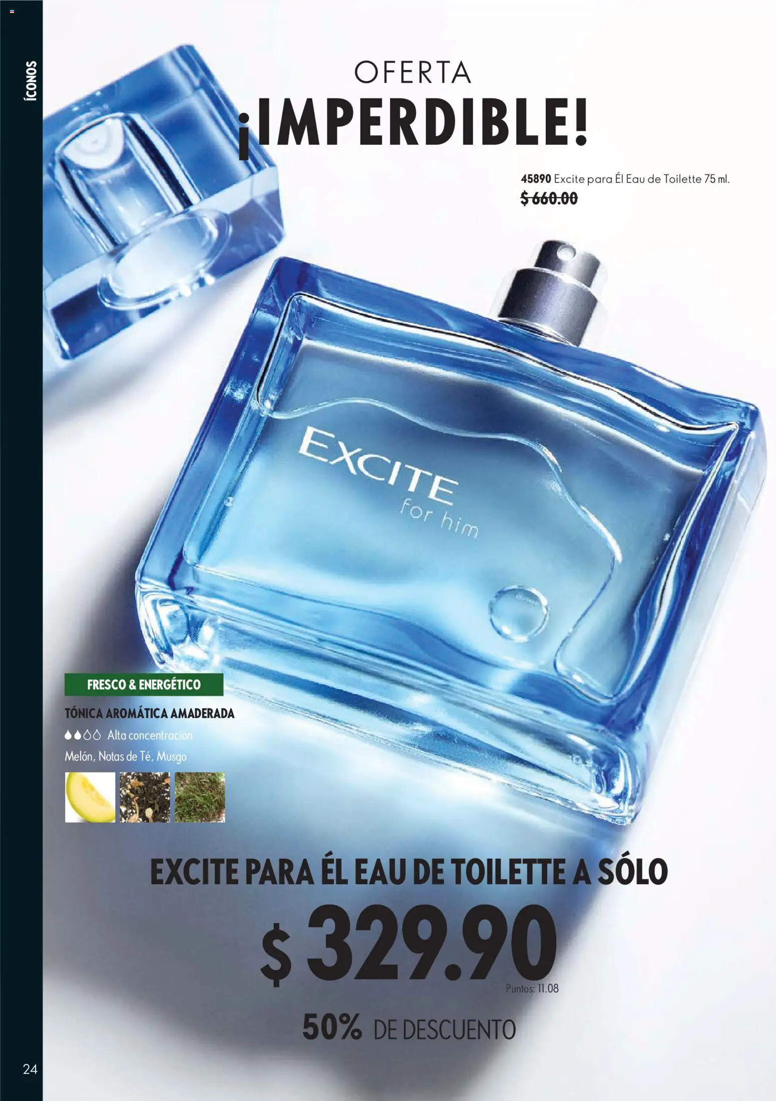 Nuevas ofertas de Oriflame válidas en toda la República Mexicana desde el 12/09/2026. ¡Encuentra las mejores ofertas en Oriflame campaña 13 2026! | Página: 24 | Productos: Eau de toilette, Tónica