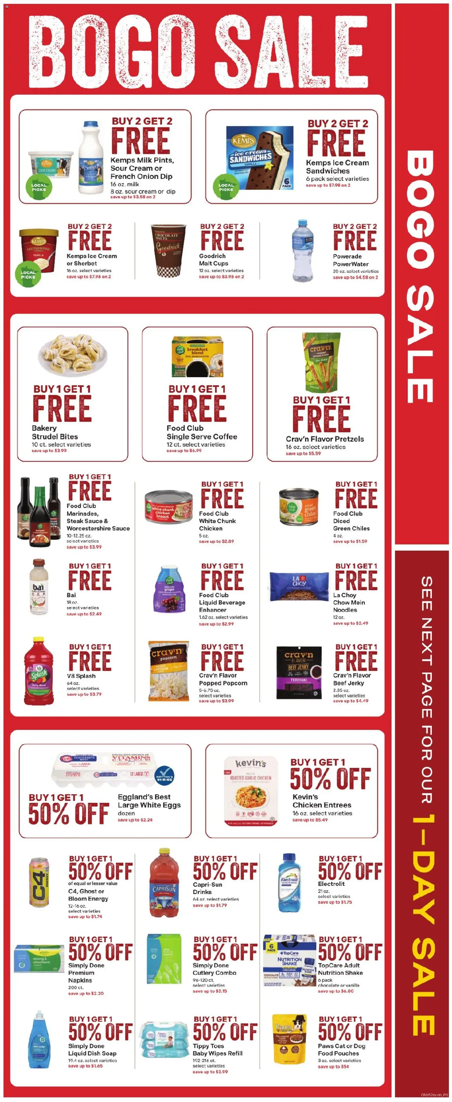 Coborn's Weekly Ad - valid from 08/05/2026 | Page: 3 | Products: Milk, Eggs, Cream, Garlic