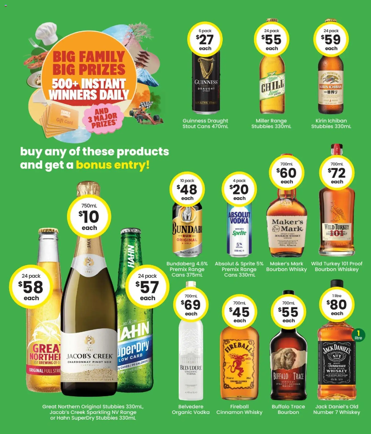 The Bottle-O catalogue - valid from 06/07/2026 | Page: 3 | Products: Bourbon, Vodka, Whiskey, Turkey
