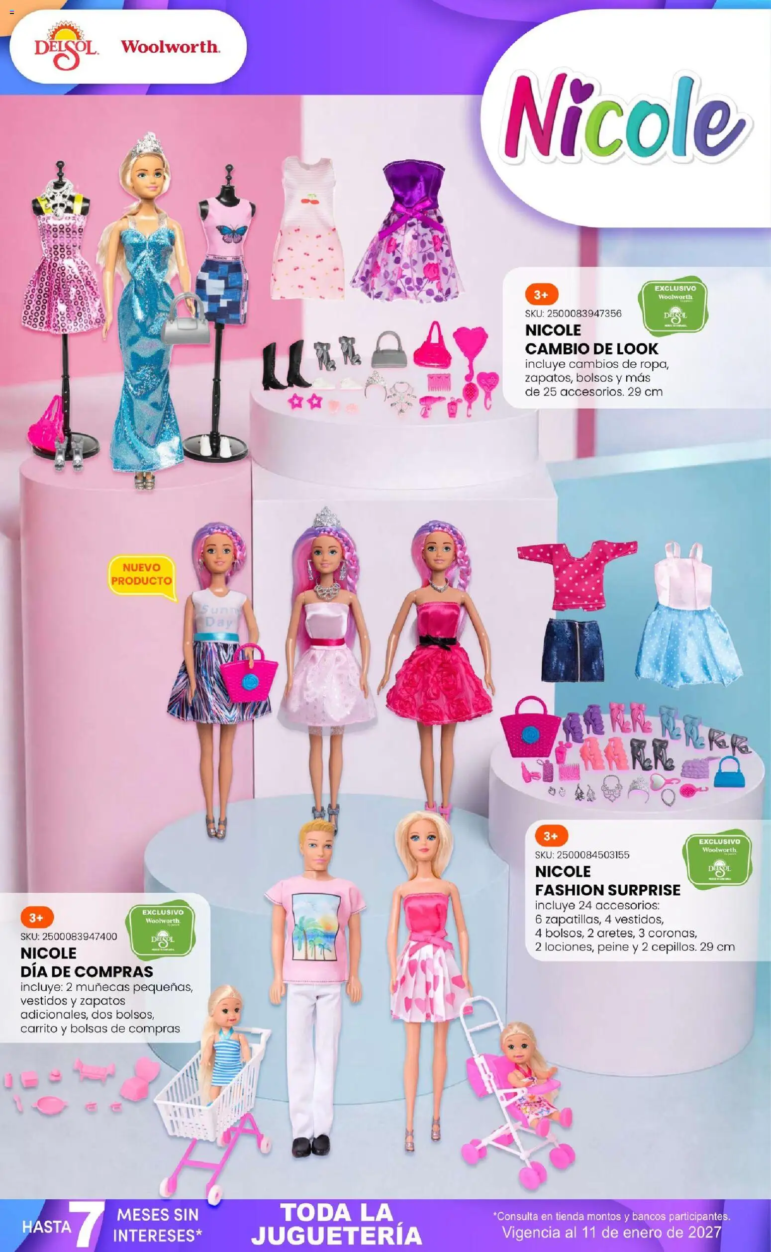 Nuevas ofertas de Del Sol y Woolworth válidas en toda la República Mexicana desde el 01/10/2026. ¡Encuentra las mejores ofertas en Del Sol y Woolworth catálogo El Castillo del Juguete! | Página: 41 | Productos: Zapatos, Peine